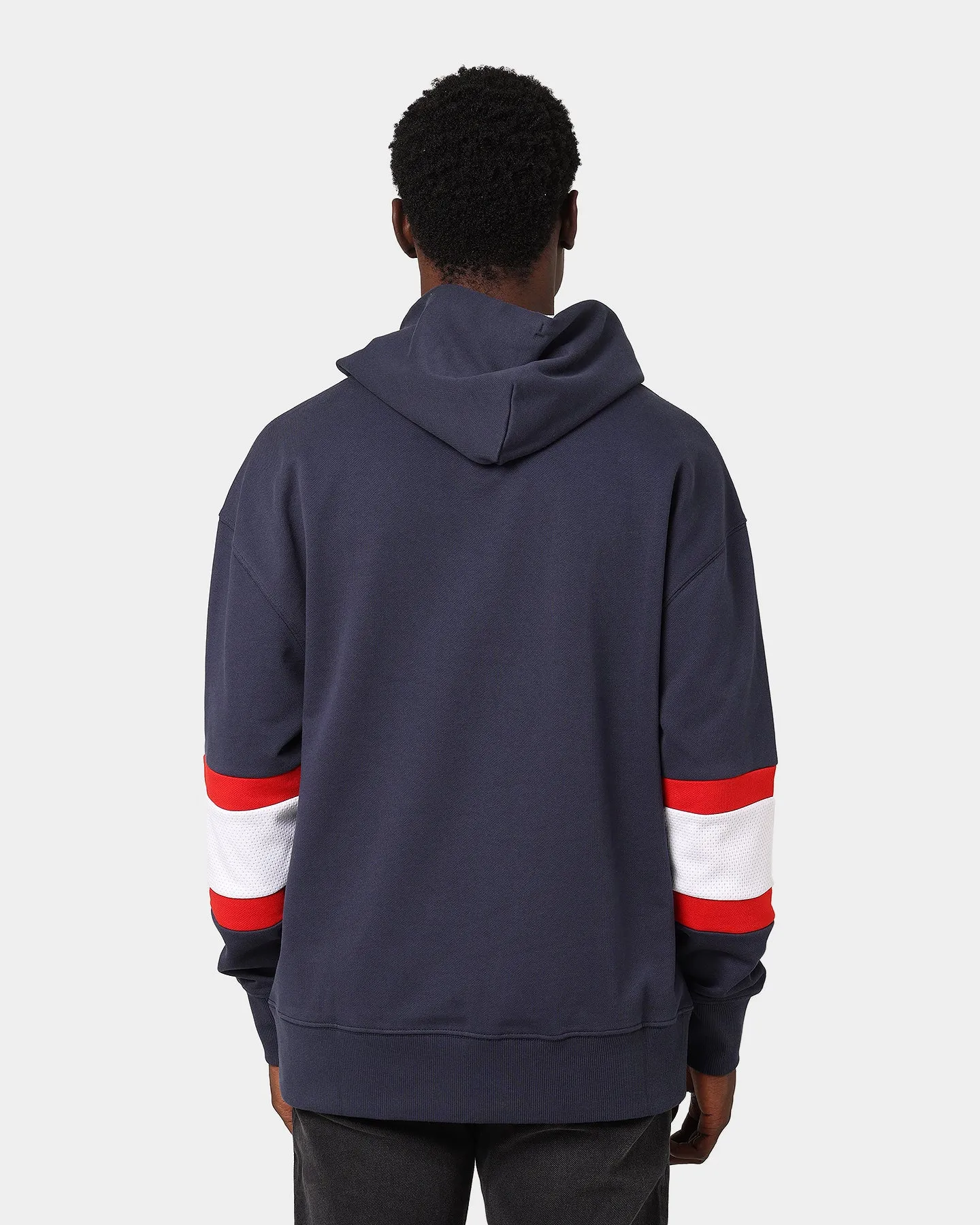 Tommy Jeans Rugby Stripe Contrast Lining Hoodie Twilight Navy/Multi Practical Jacket