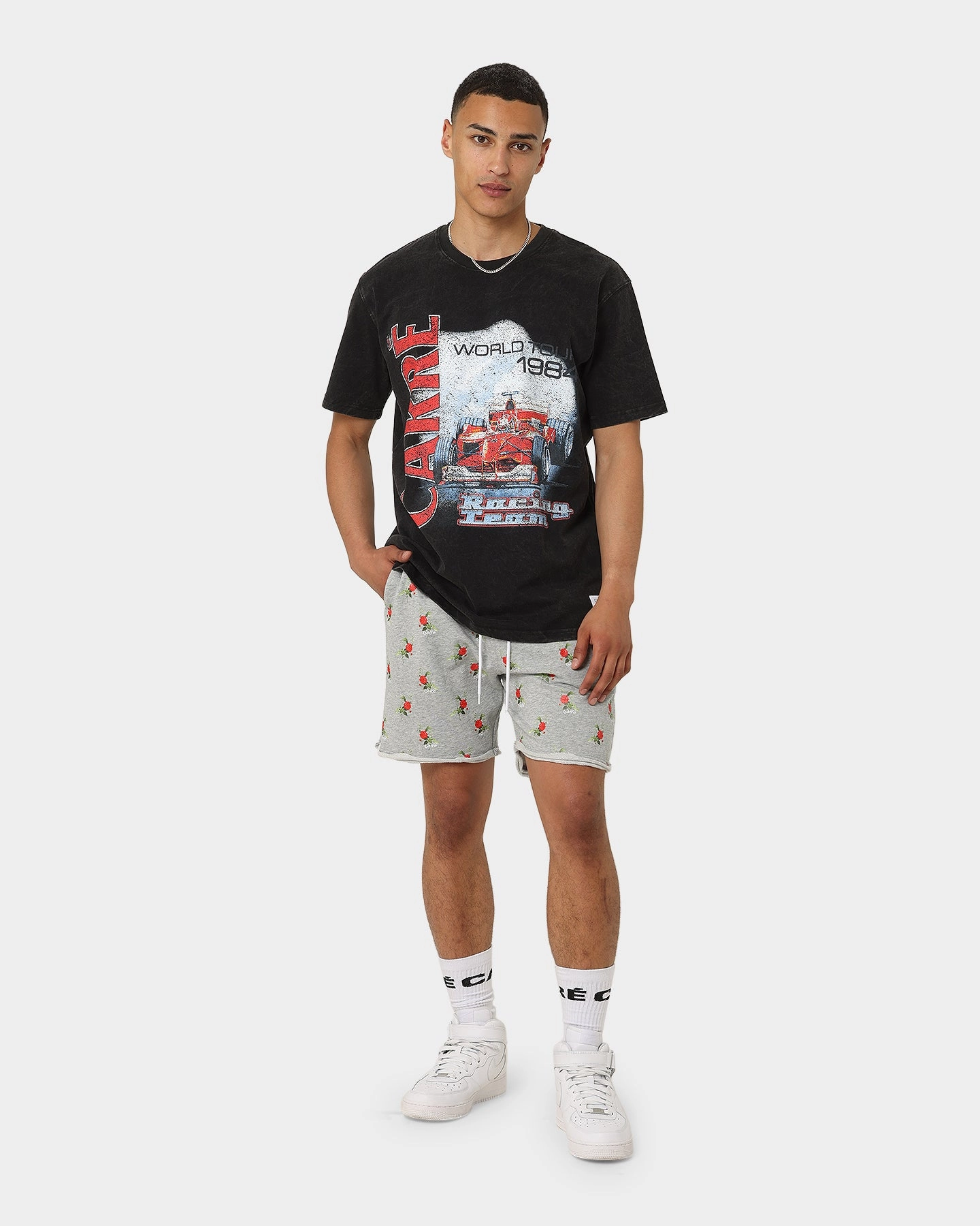 Carre Ament Repeat Rugueux Shorts Grey Marle Tennis wear