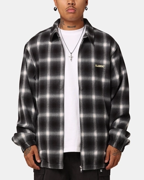Outdoor Use X-Large Source Lined Zip Check Jacket Black