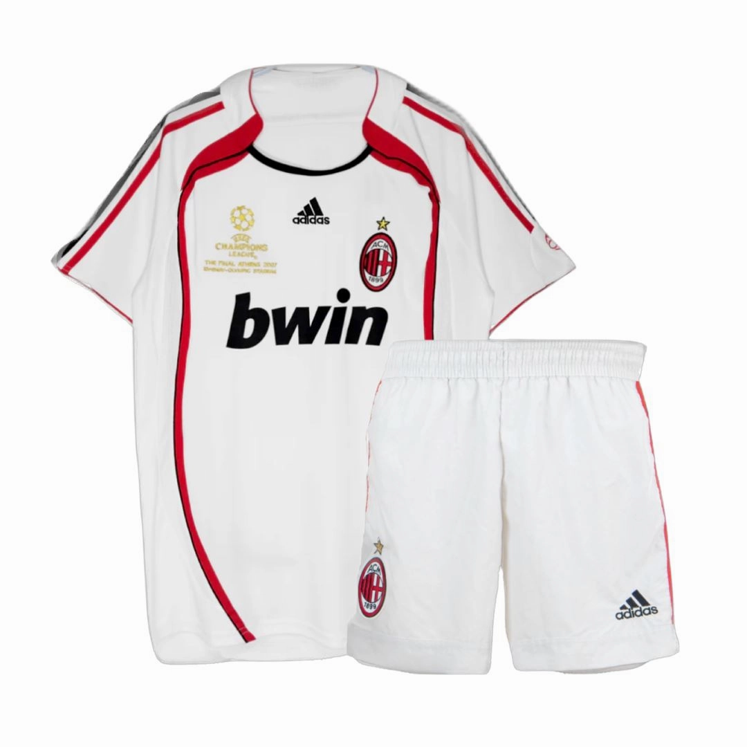 AC Milan 2006/07 UEFA Champions League Final Away Jersey Kids Comfortable fit