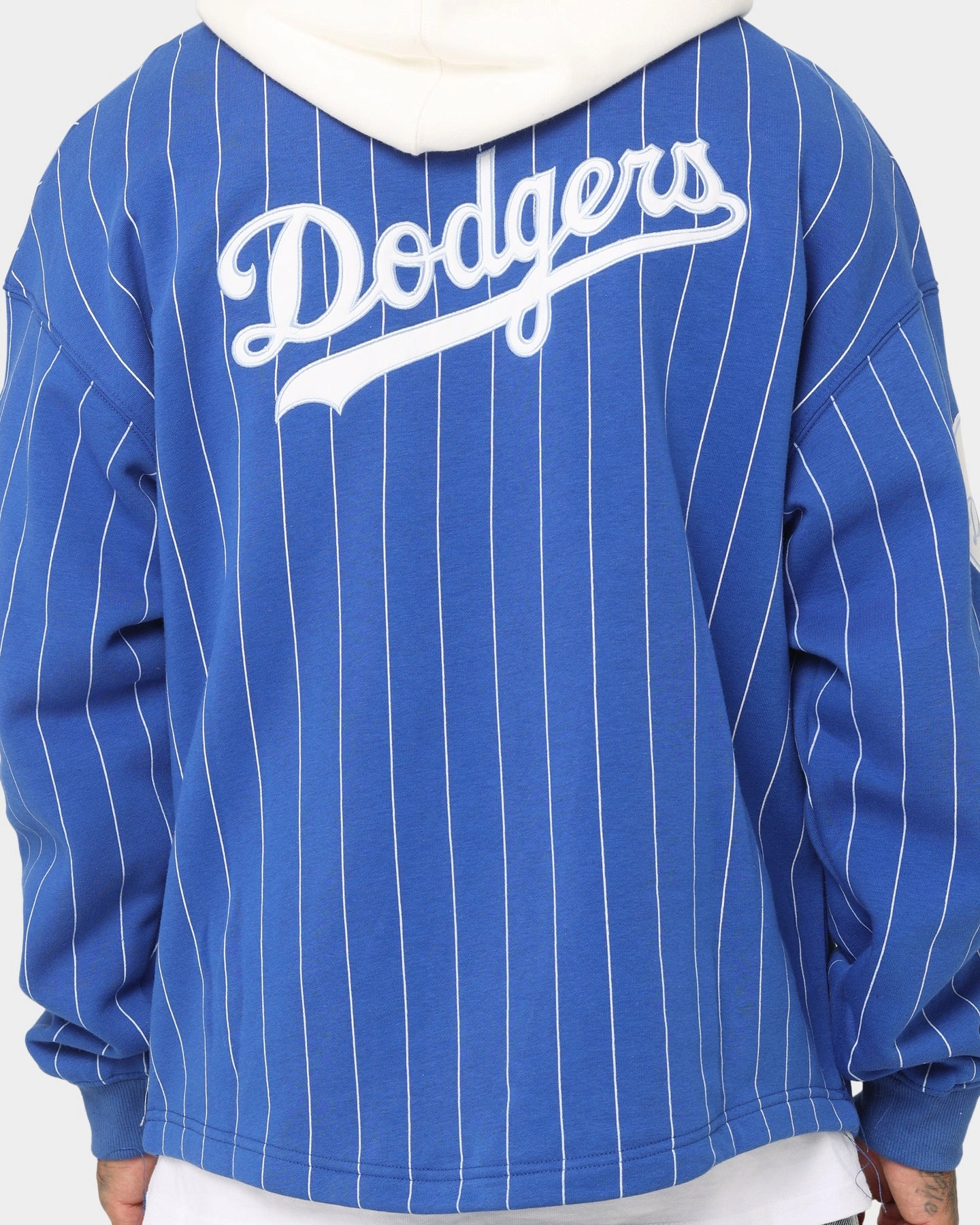 UltraThinLayer Flex Mobility System Majestic Athletic Los Angeles Dodgers Fleece Replica Hooded Jacket Galactic Cobalt