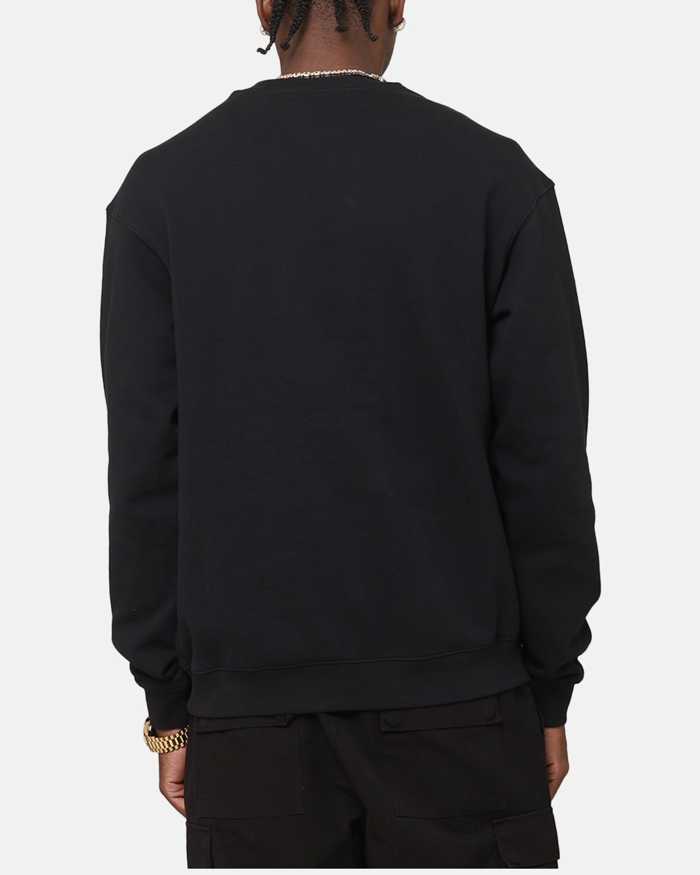 Hygroscopic Fiber Blend Mitchell & Ness Chicago Bulls Rings Crewneck Black