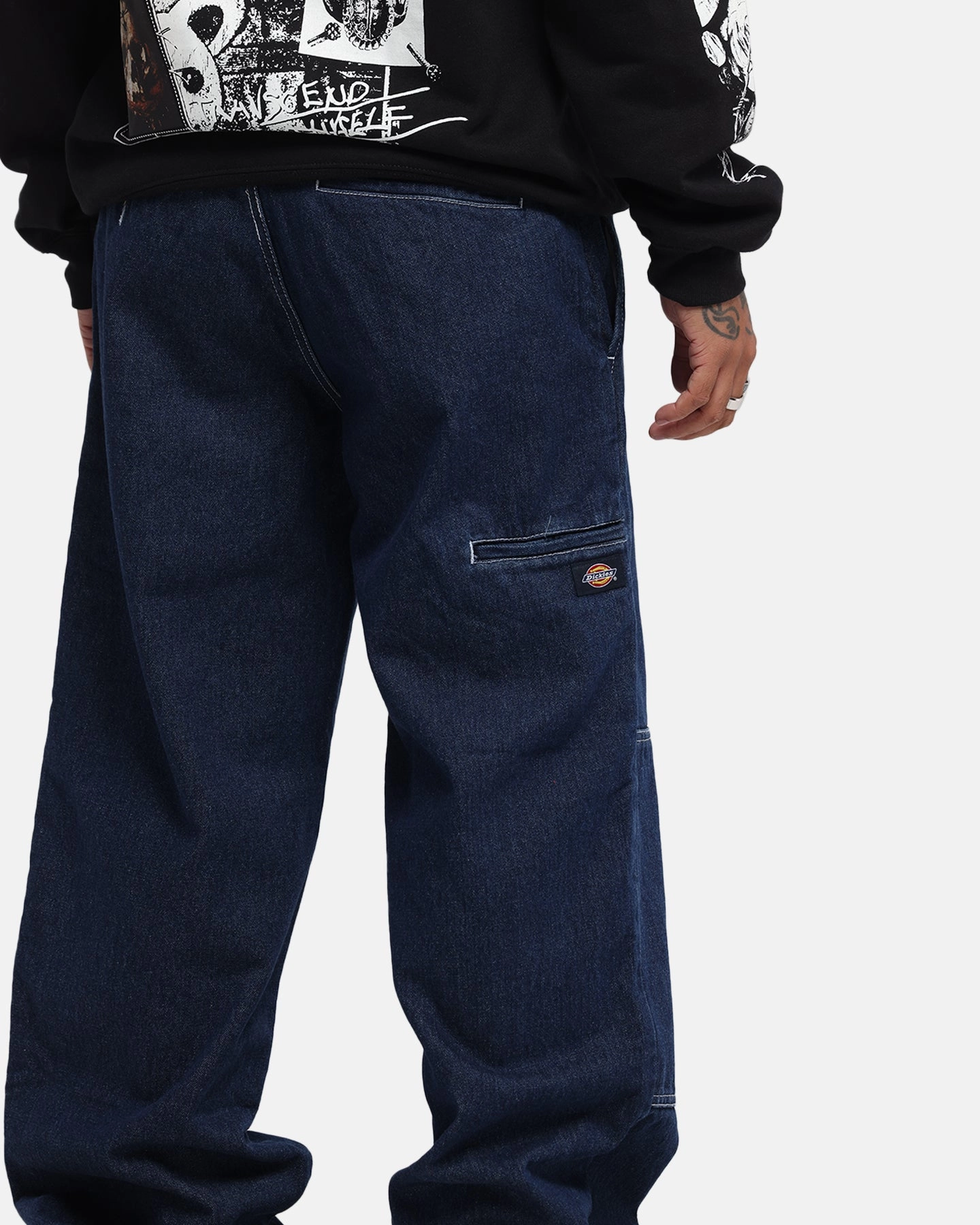 Dickies 82-283AU Denim Jeans Rinsed Indigo Dynamic Flex Panels SnagFreeFabric