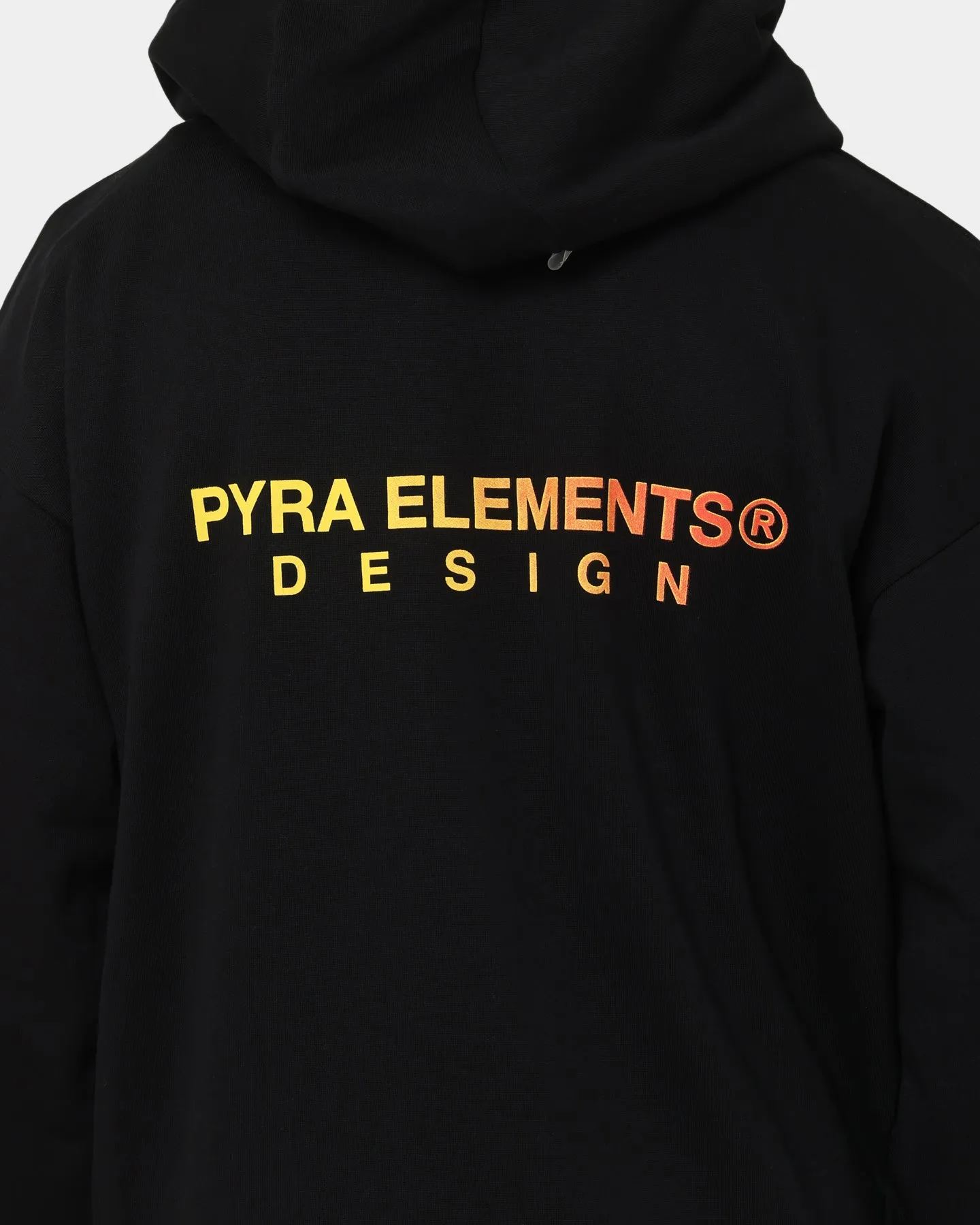 Layered PYRA Design Logo Hoodie Black/Orange