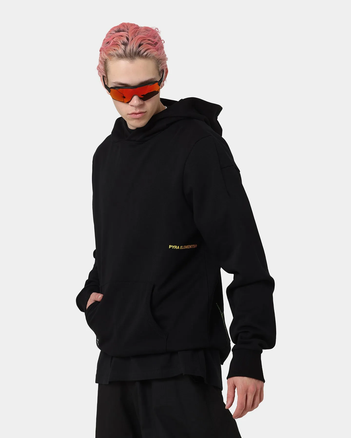 Gray suitable for charity events PYRA Design Logo Hoodie Black/Orange