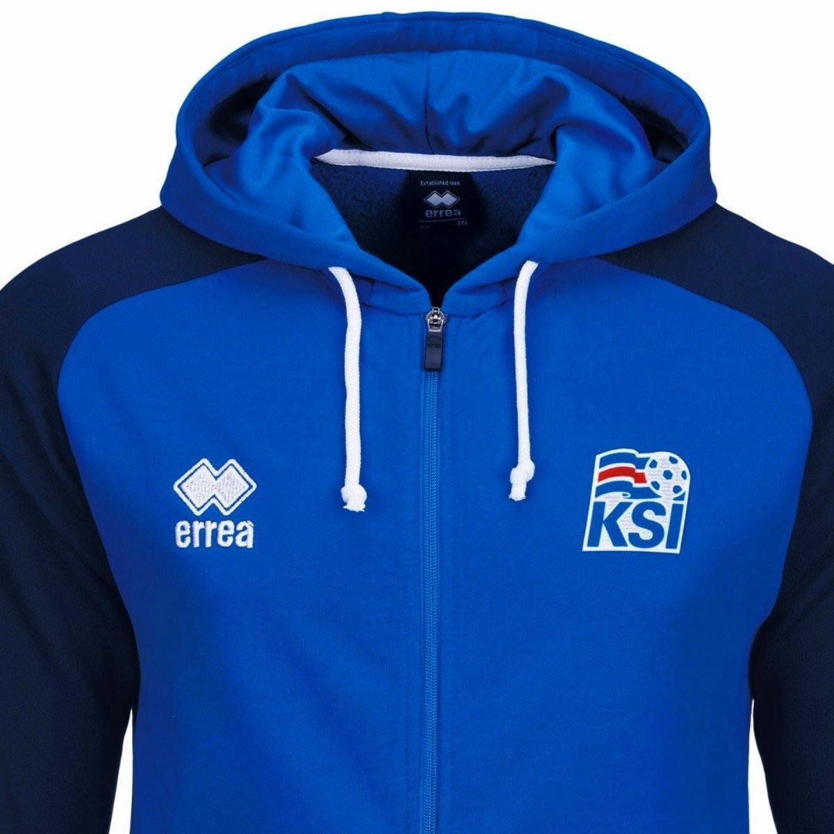Lightweight Performance Material Tagless label Iceland World Cup Hooded Presentation Soccer Tracksuit 2018/19 - Errea