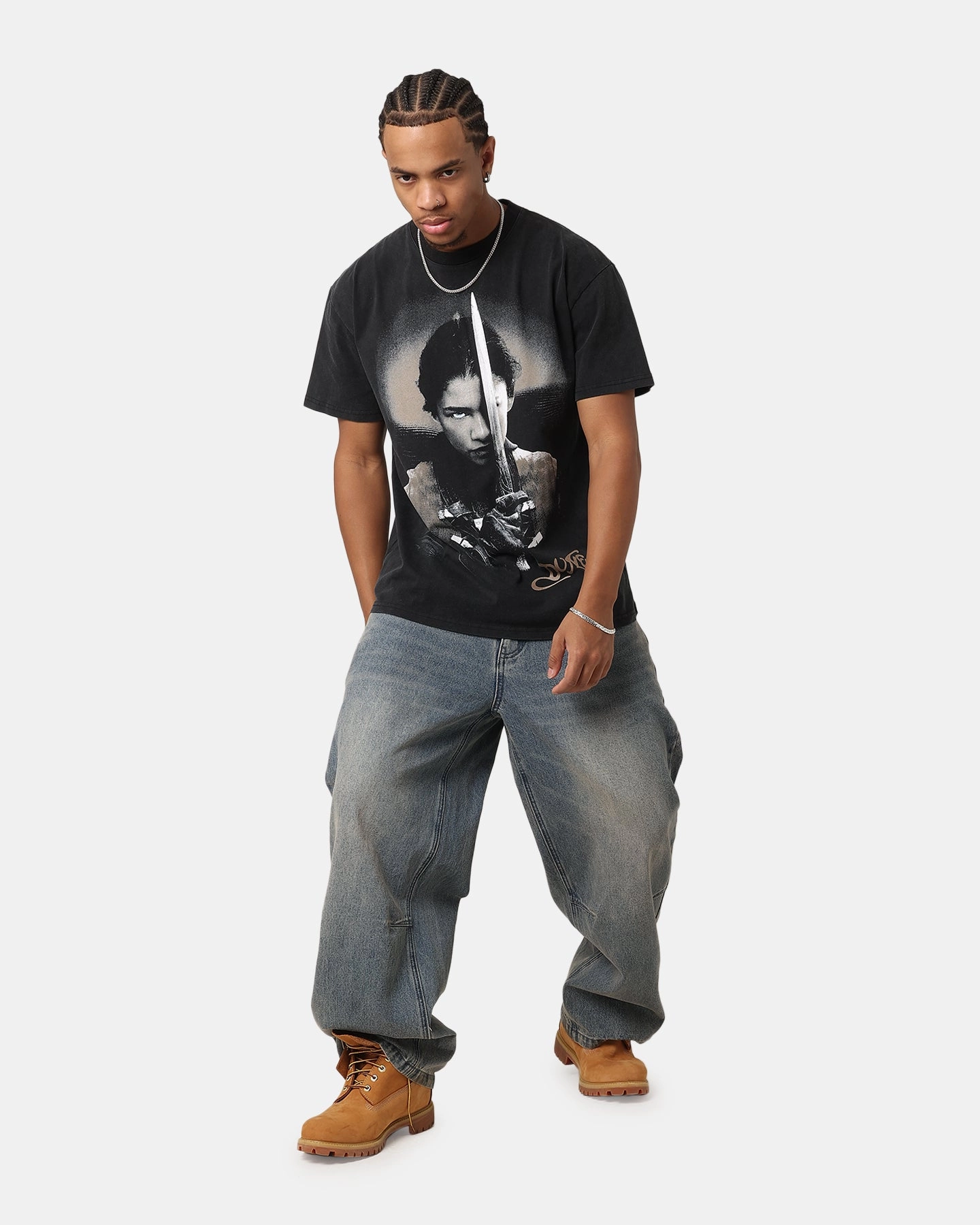 Goat Crew X Dune Chani Heavy T-Shirt Vintage Black Light and Comfortable