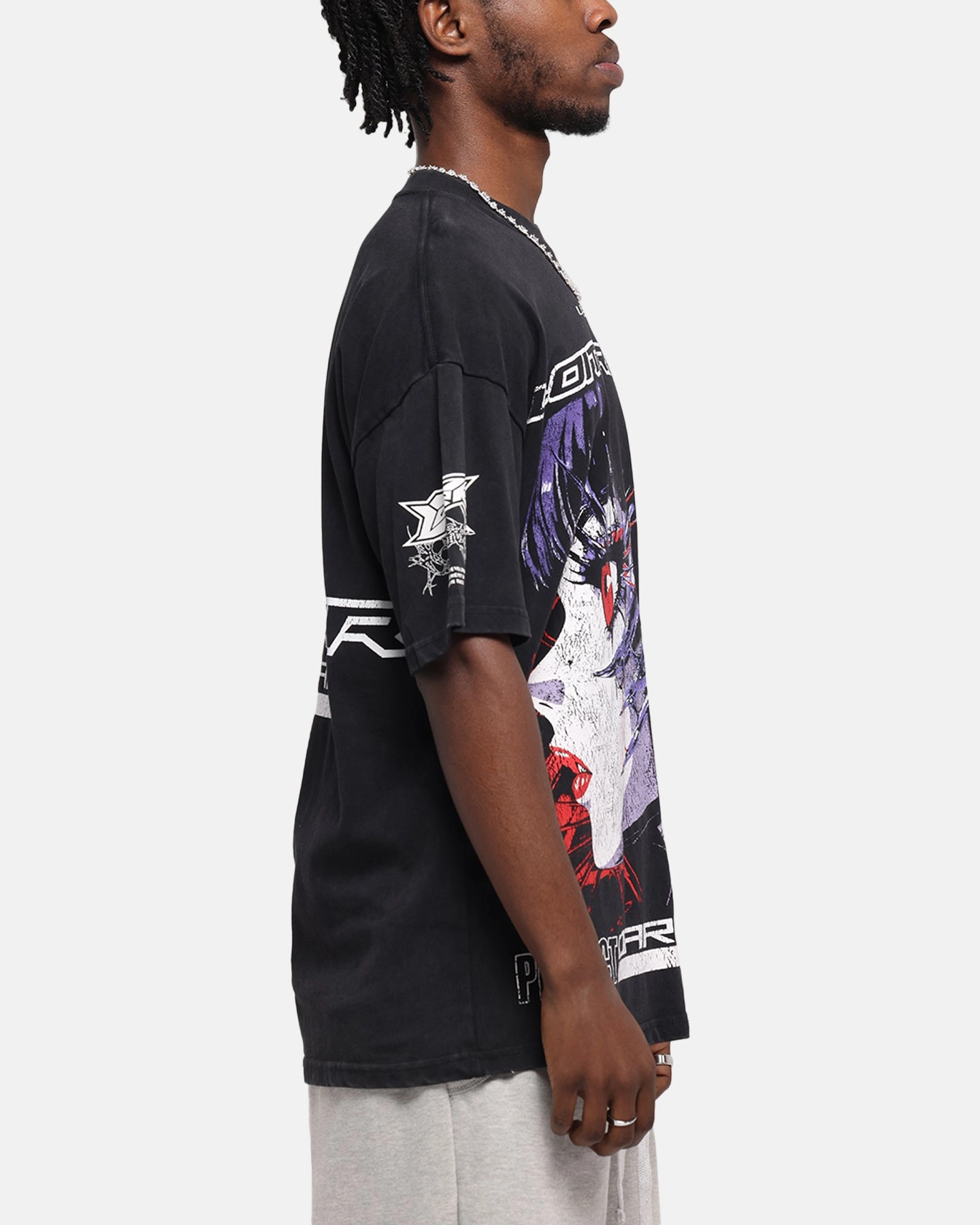 Functional Look Loiter Cybernetics Vintage T-Shirt Black Acidwash