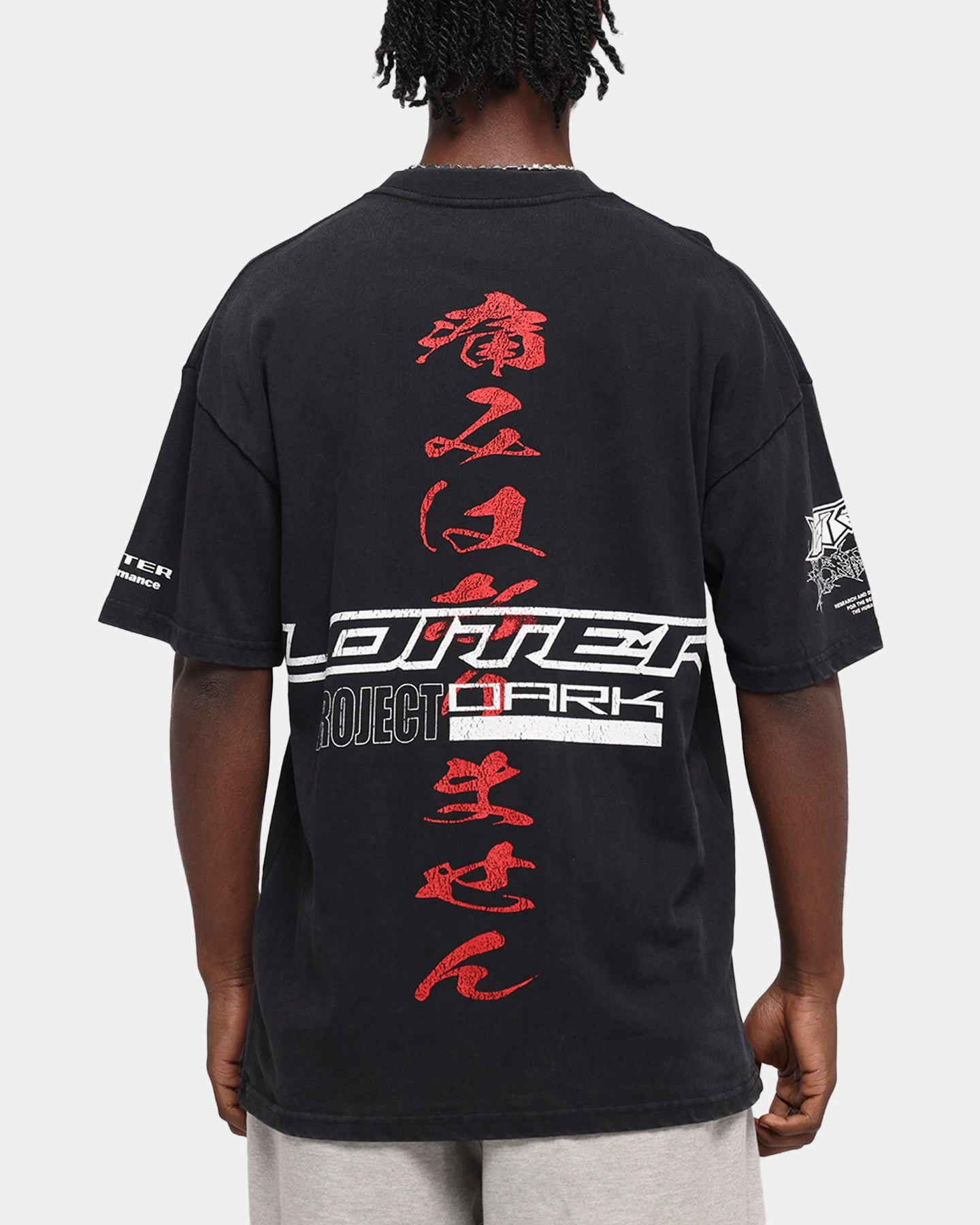 Active Outfit Style regular but not boring Loiter Cybernetics Vintage T-Shirt Black Acidwash