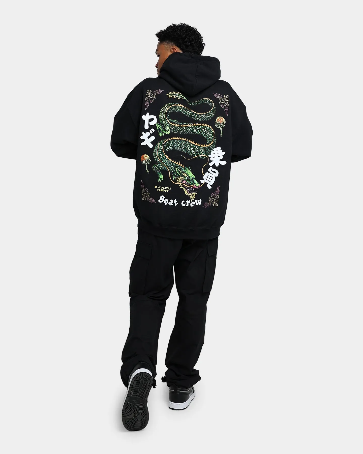 Goat Crew Sleeping Dragons Hoodie Black No Bulk