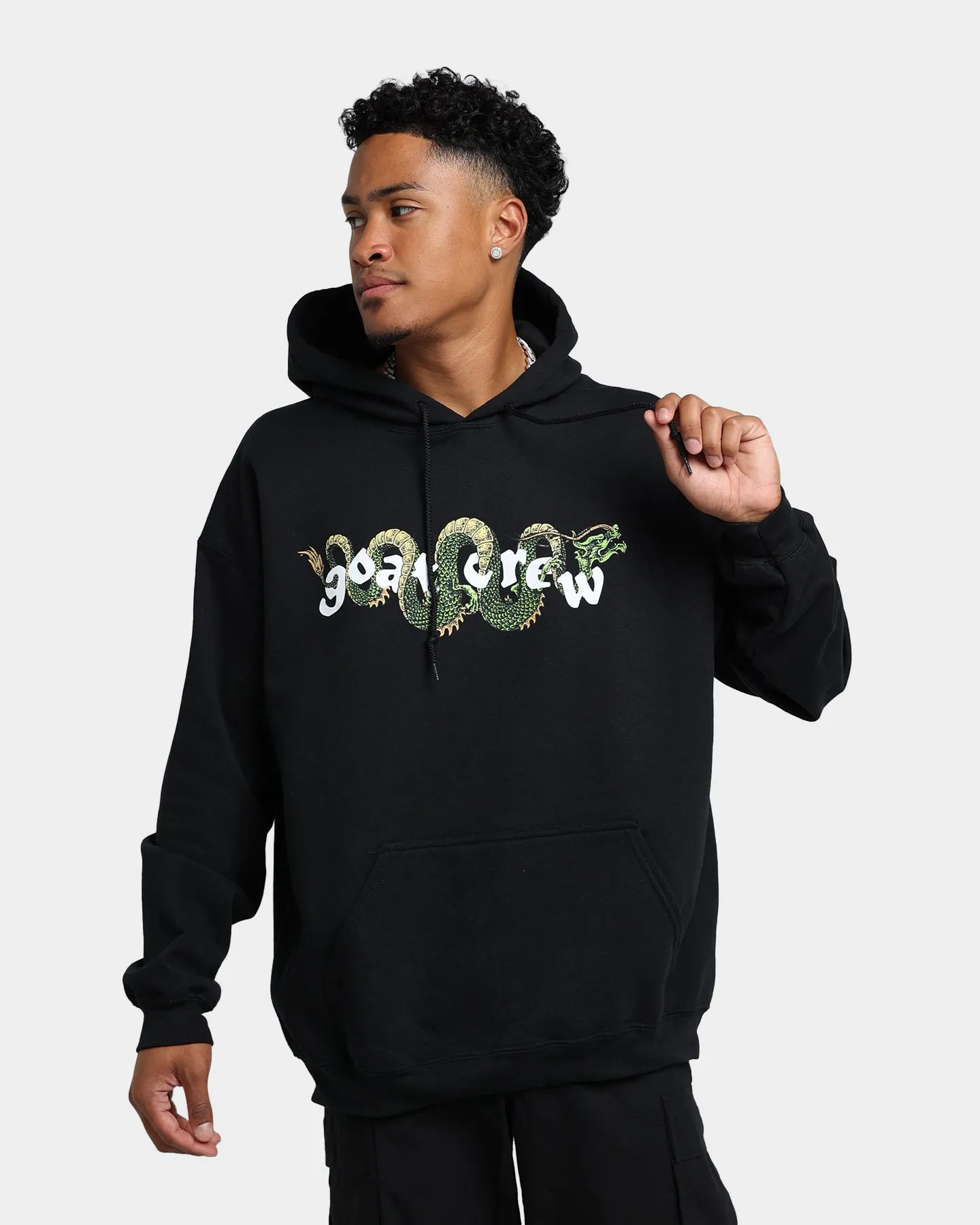Goat Crew Sleeping Dragons Hoodie Black Trunk