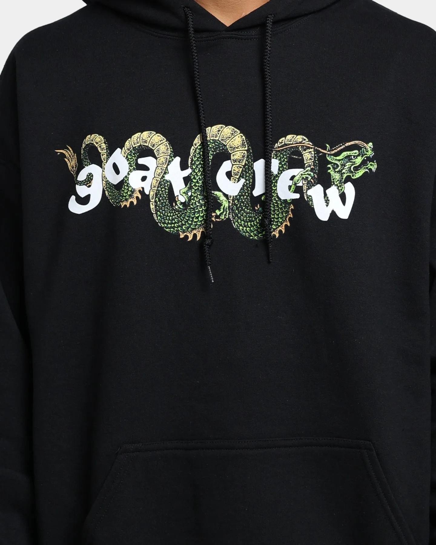 suitable for runway events Goat Crew Sleeping Dragons Hoodie Black