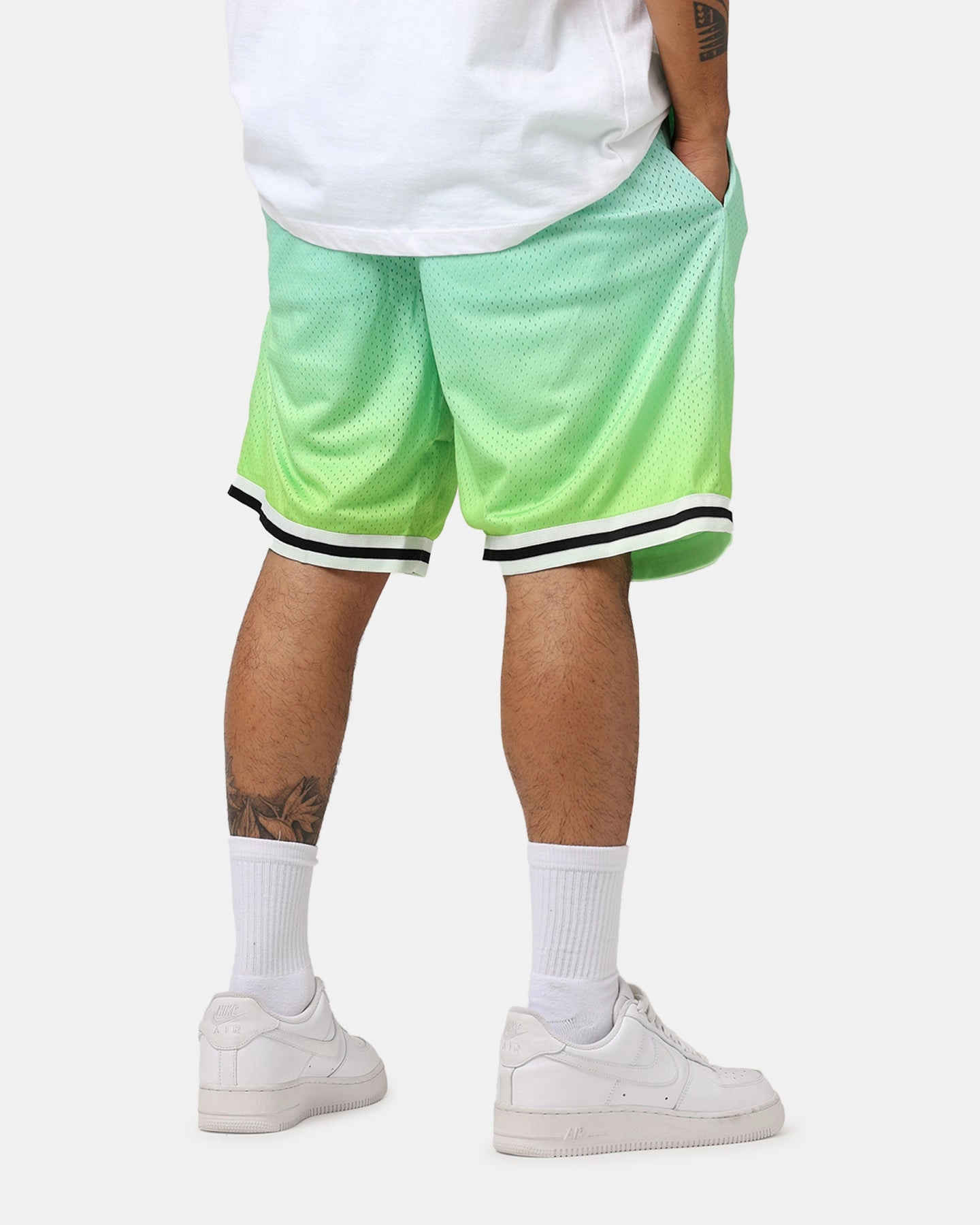 Golf shorts Eco Friendly Fabric Loiter Gradient Basketball Shorts Green