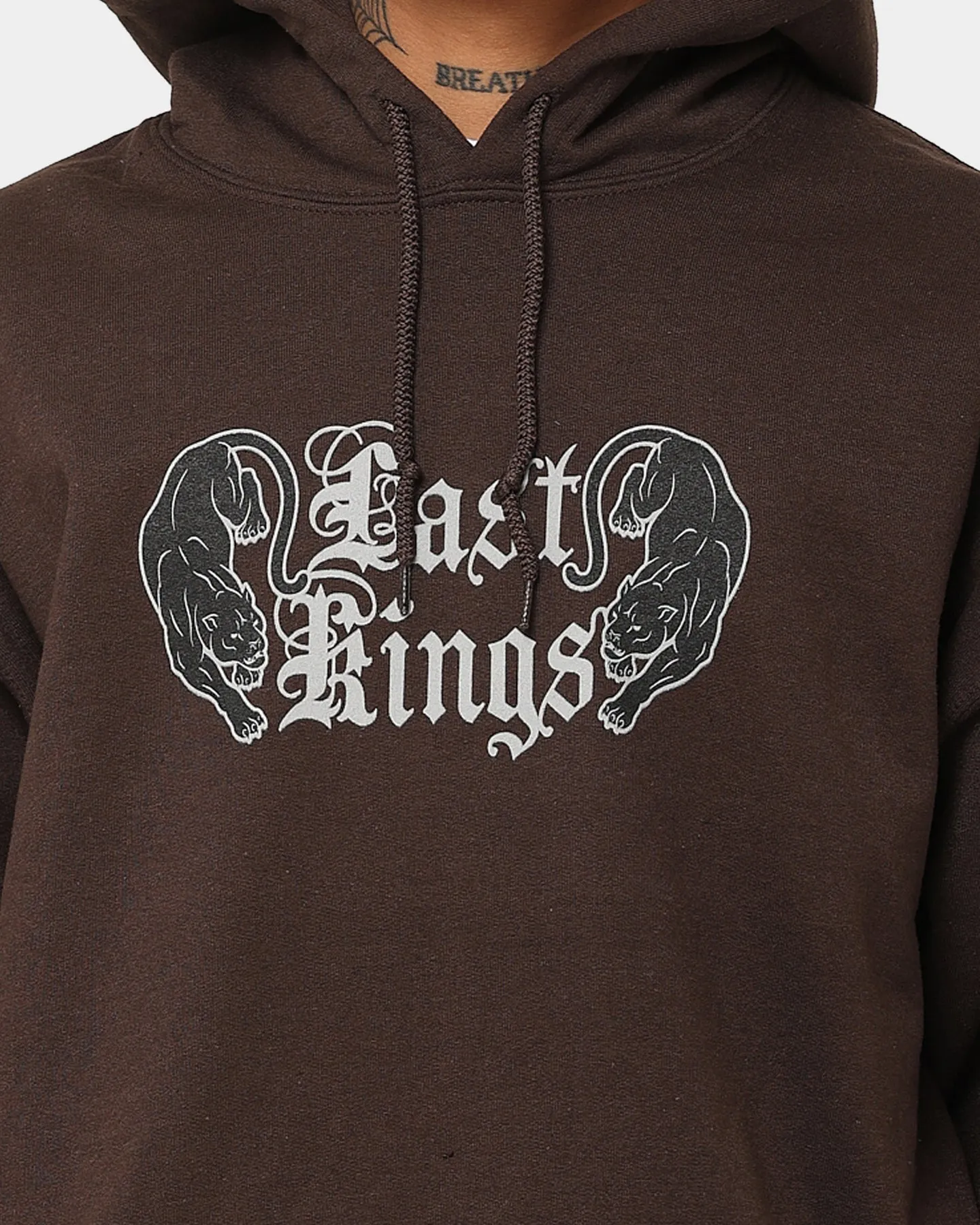Eco - friendly Mid-layer Last Kings Panther Hoodie Brown
