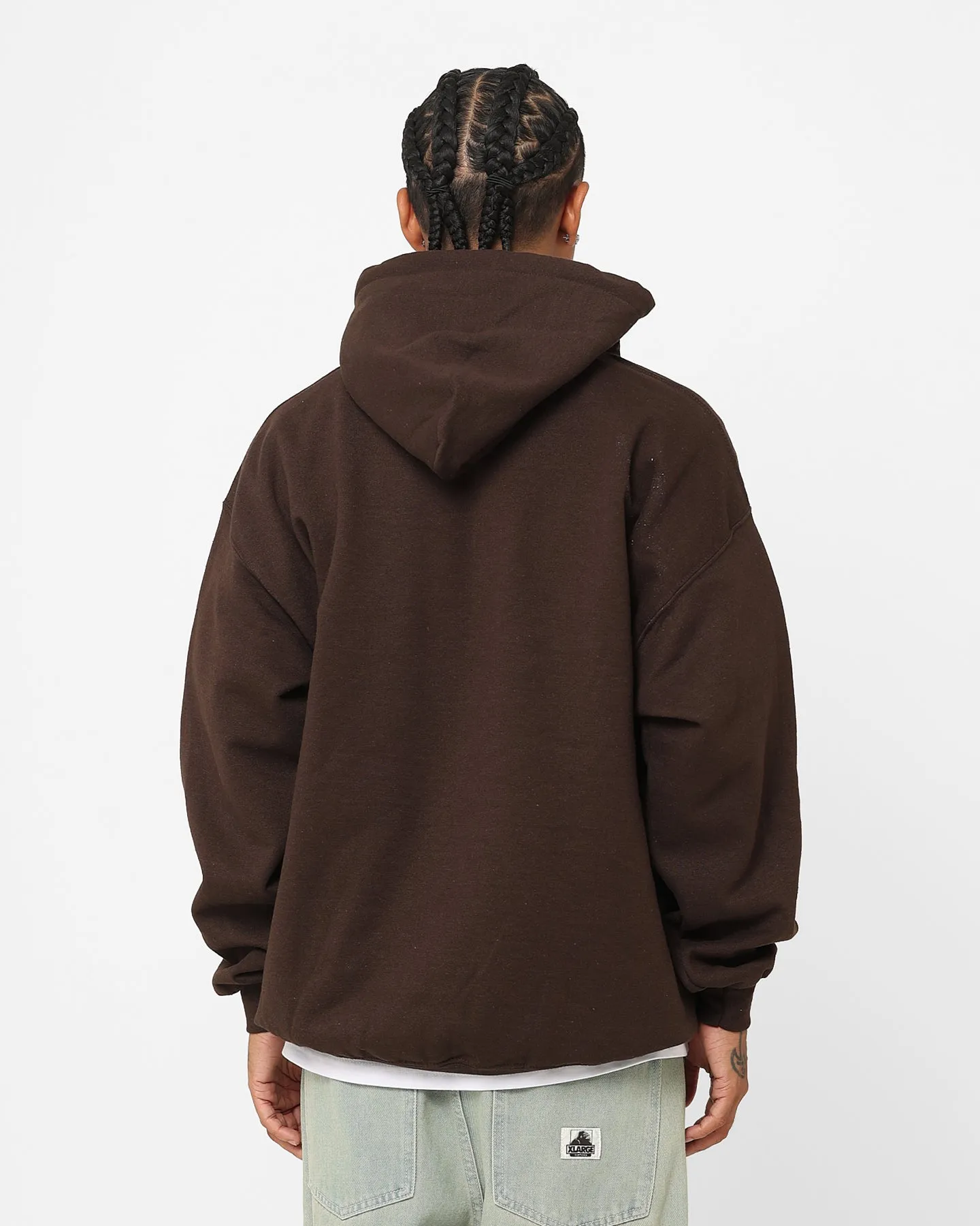 Last Kings Panther Hoodie Brown Stylish Stand Up Collar