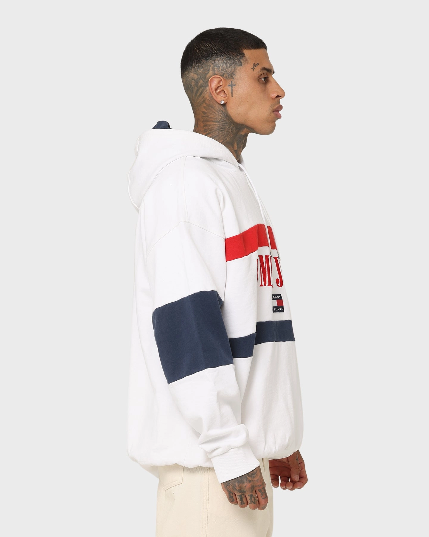 Gender - neutral Software Tommy Jeans Skater Archive Block Hoodie White