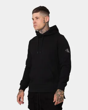 Lightweight insulation Confidence booster Calvin Klein Monogram Sleeve Badge Hoodie Black