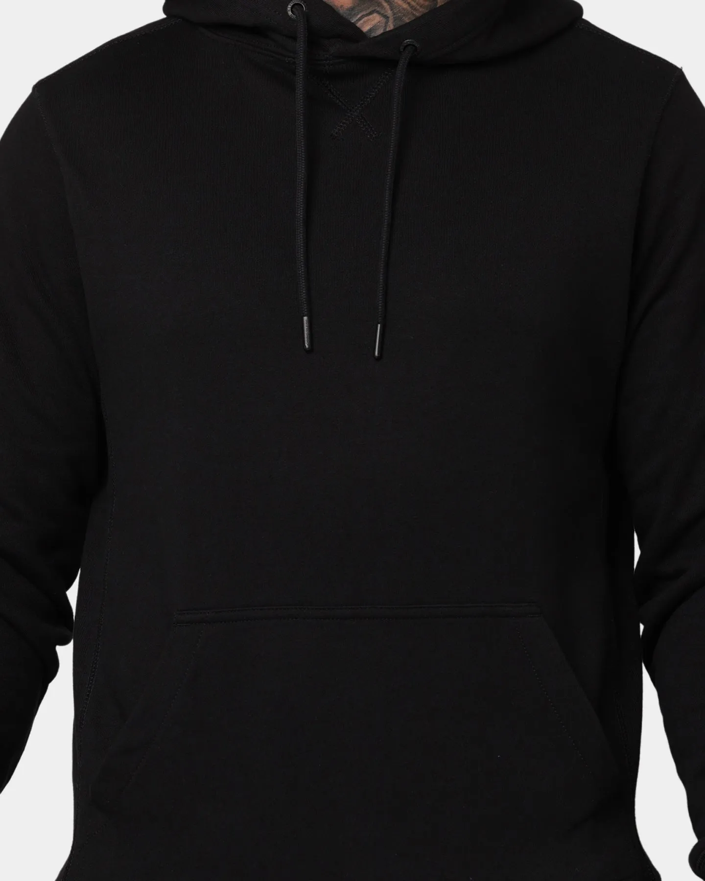Calvin Klein Monogram Sleeve Badge Hoodie Black Casual Comfort Publish