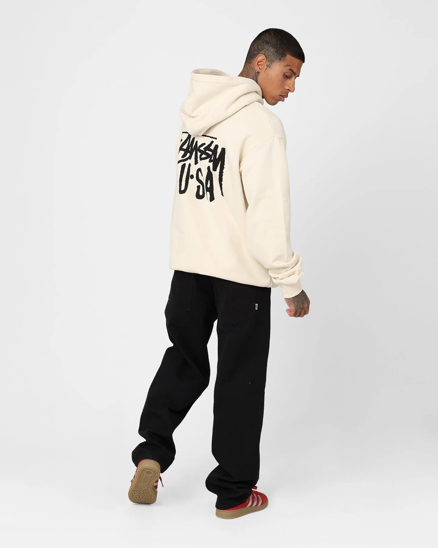 Stussy USA LCB Hoodie Cream Dance Office