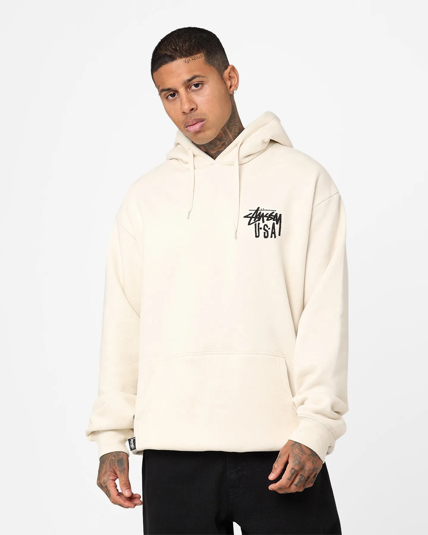 Stussy USA LCB Hoodie Cream Ideal popular among fashionistas