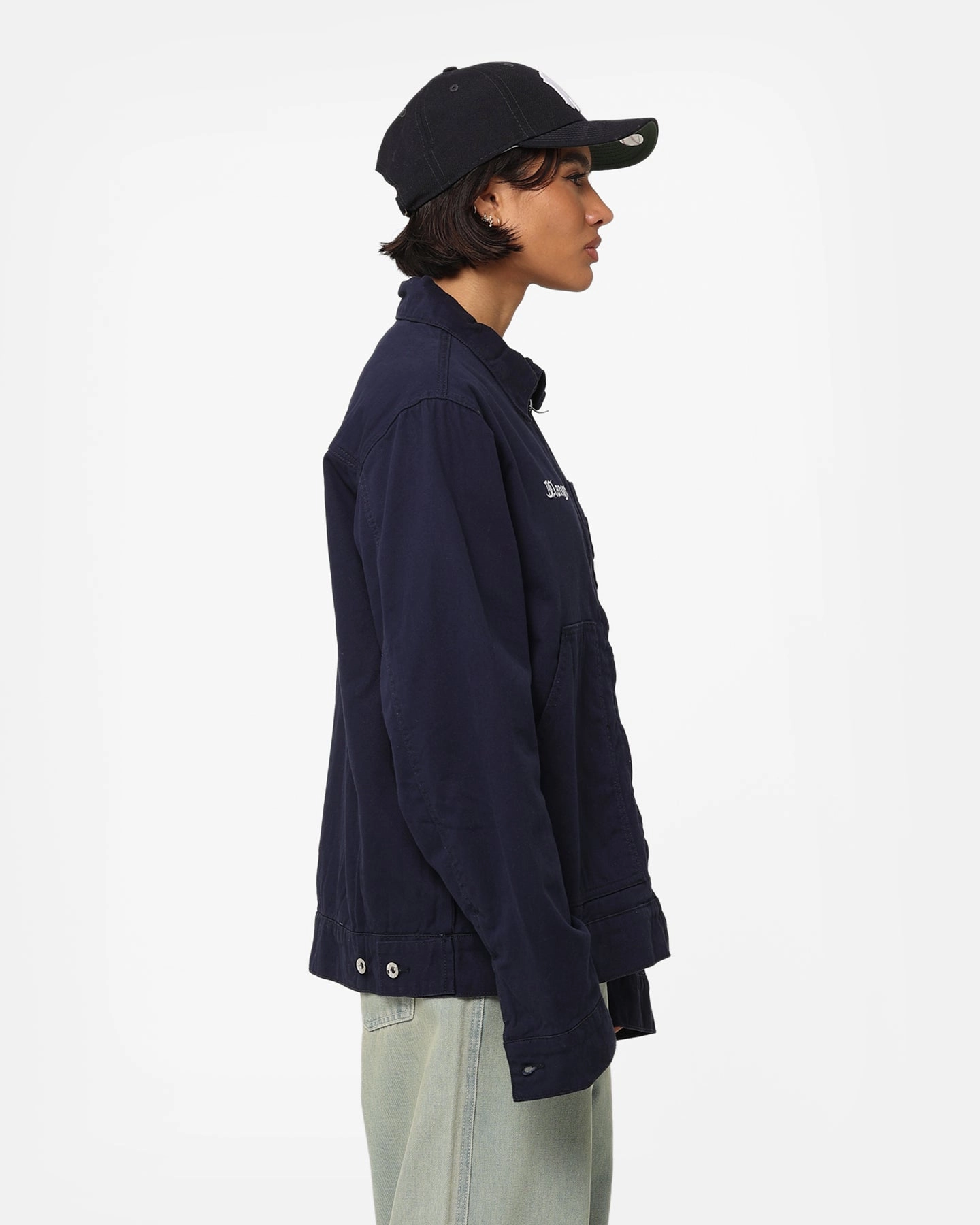 X-Large Patch Work Jacket Navy Comfy Layer Goal