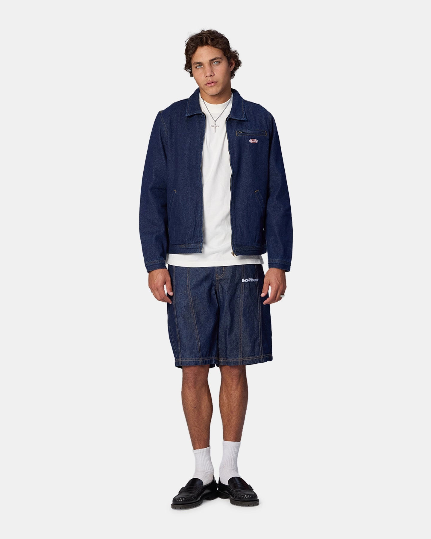 X-Large Bull Denim 91 Jacket Dark Indigo Travel Essential Reinforced Shoulder Panels