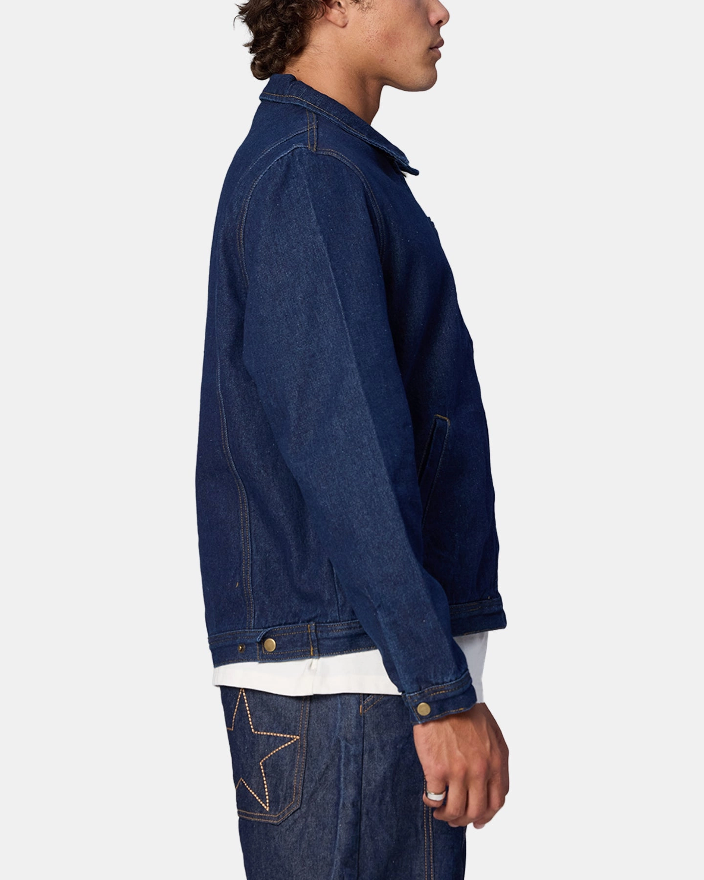 Flex Mobility System Neutral Style X-Large Bull Denim 91 Jacket Dark Indigo