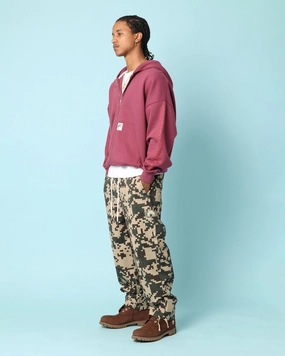 Lightweight Design Medal Carr?? Botanical Zip Up Hoodie Port