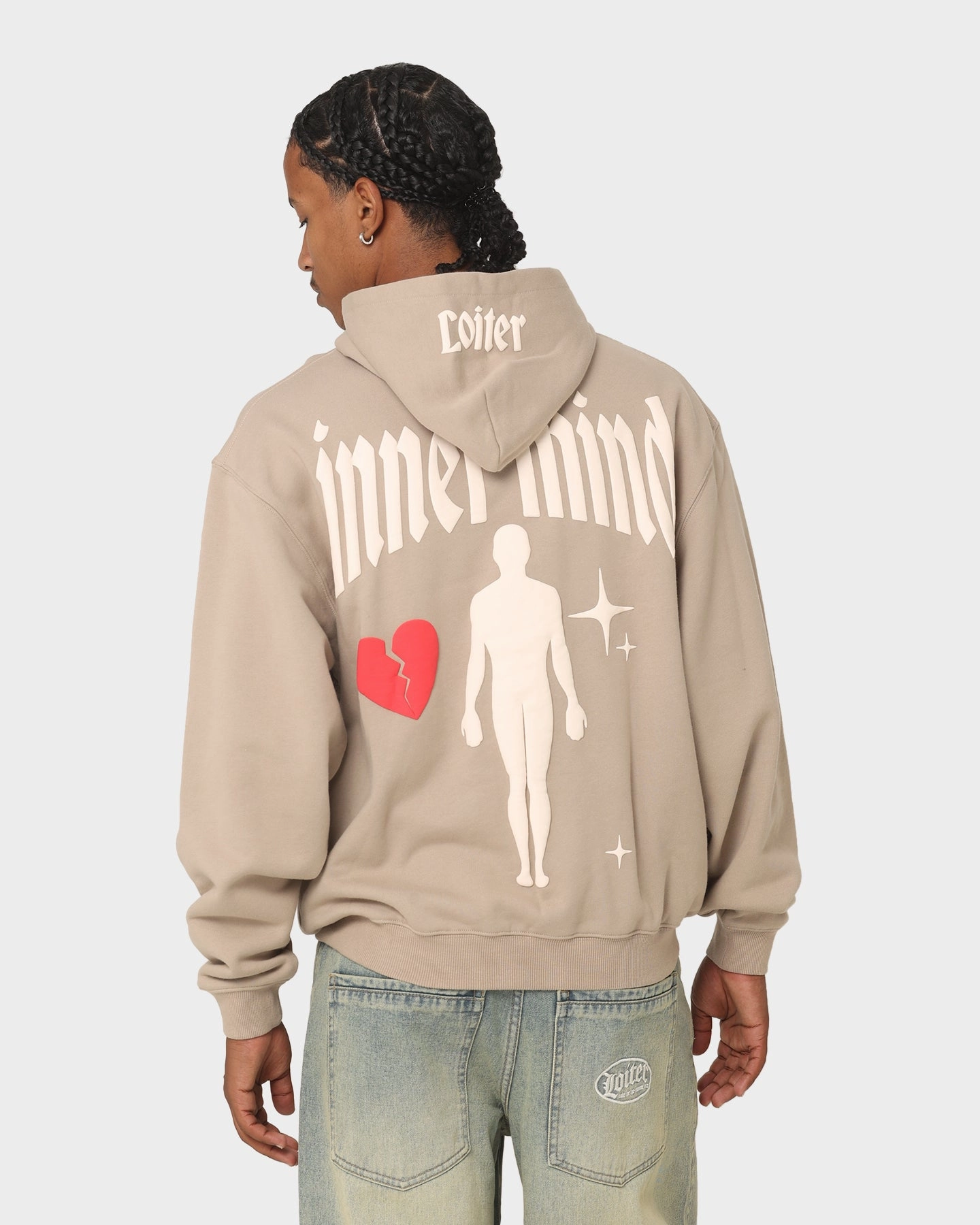 Loiter Astral Plane Hoodie Tan No Bulk