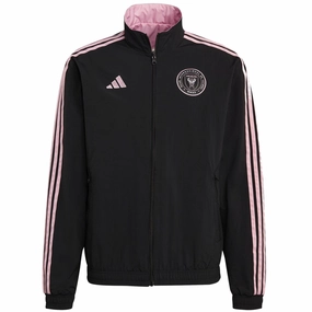 detail DurableStitching Inter Miami pre-match presentation Soccer jacket 2023 - Adidas