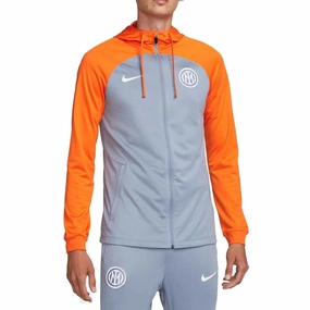 Inter Milan gray UCL hooded presentation tracksuit 2023/24 - Nike Odor-free LowFriction