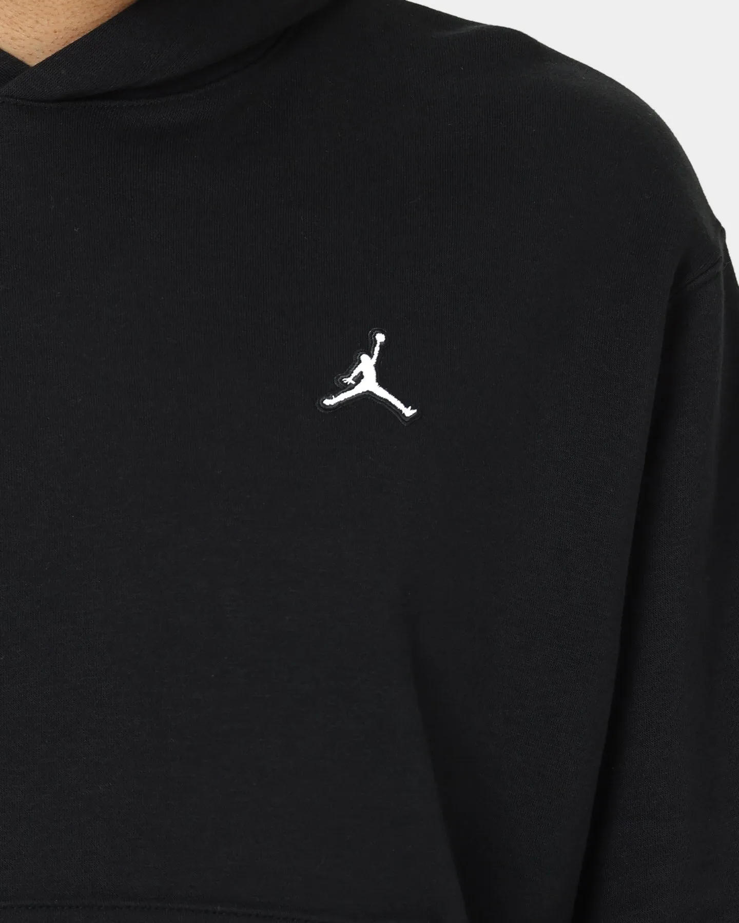 Outdoor Layer Jordan Essential Fleece Pull Over Hoodie Black/White