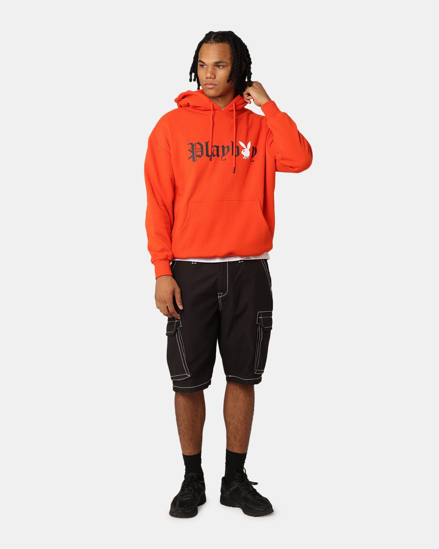 Playboy Bunny O Gothic Hoodie Orange Trendy