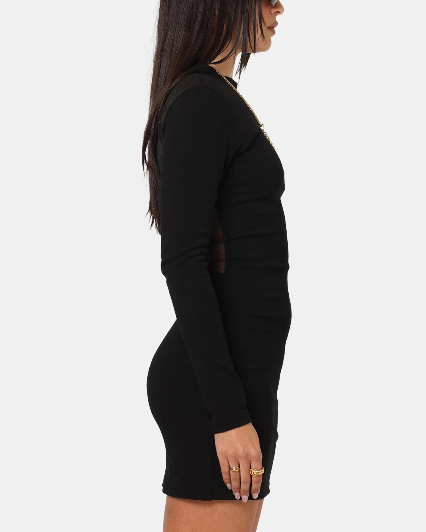 Ed Hardy Women's Revenge Long Sleeve Dress Black Simple Ease