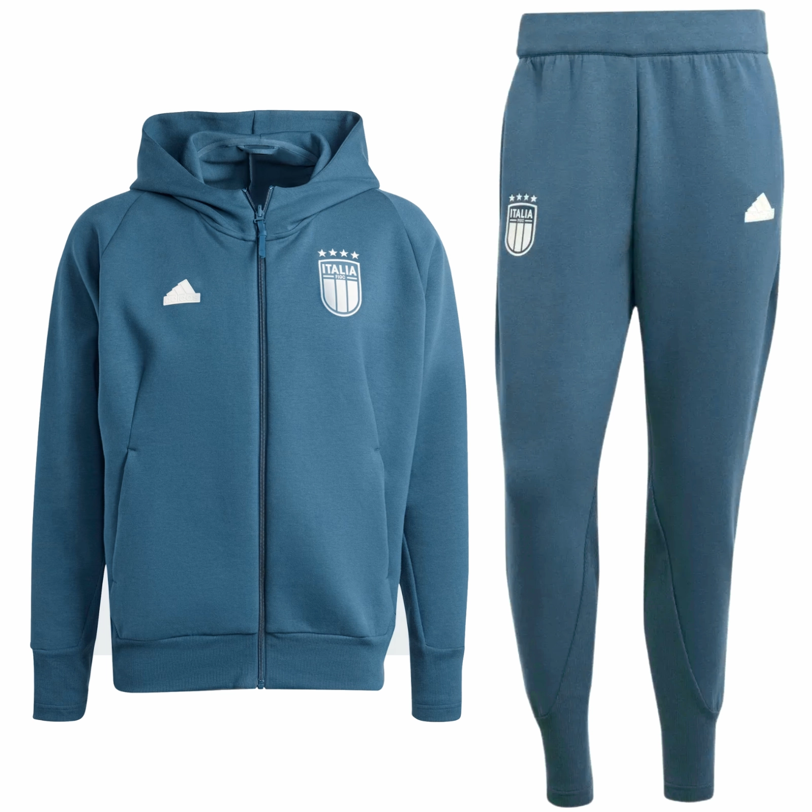 Italy Casual Travel hooded presentation tracksuit 2024/25 - Adidas Present AntiPilling Finish