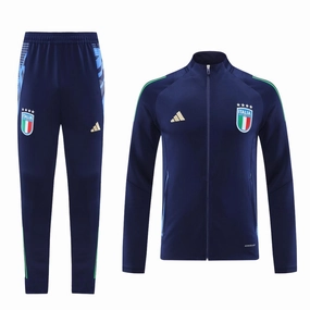 Dynamic Tension Zones Italy FIGC Navy Full Zip Training Tracksuit 24/25