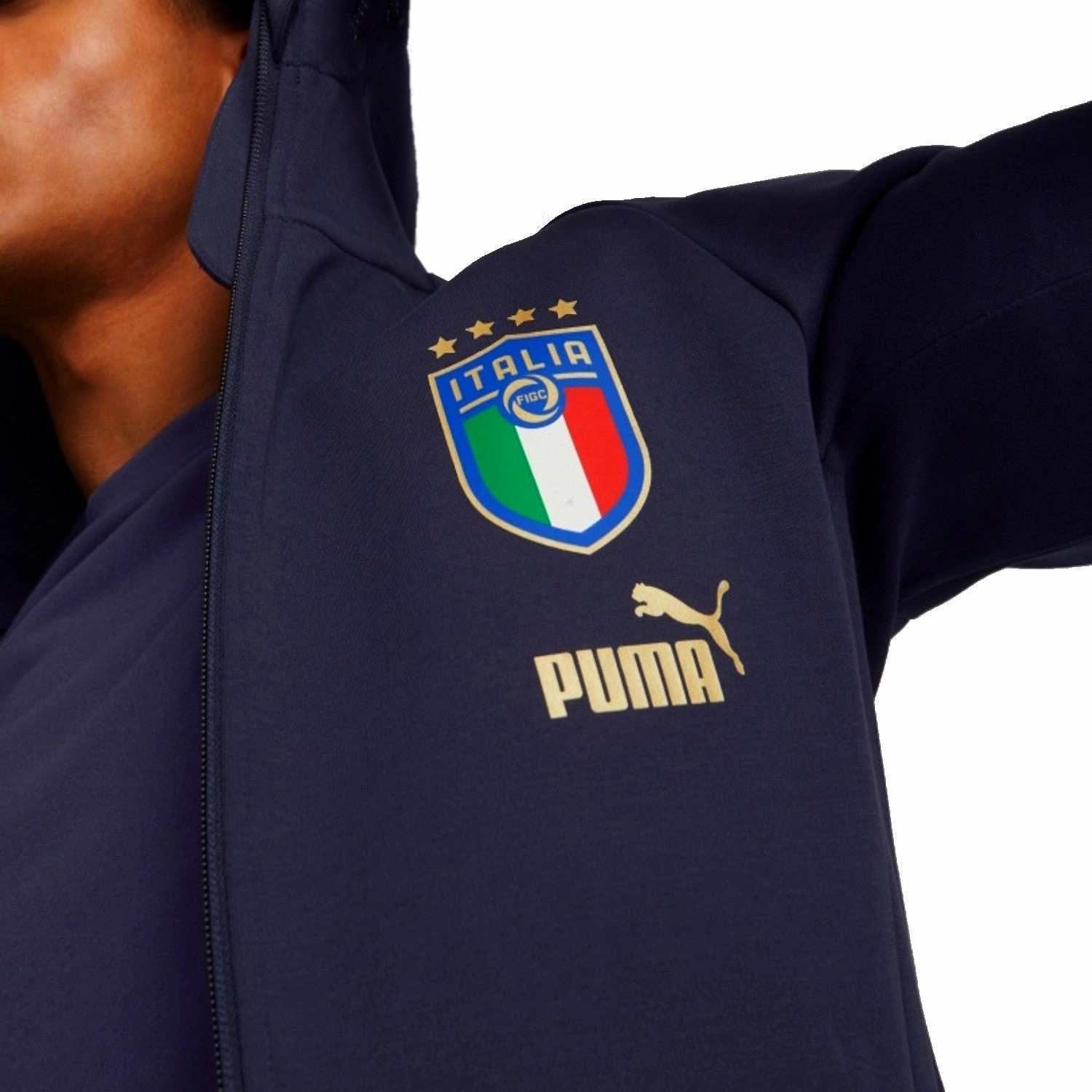 Comfortable seams Italy navy Casual presentation Soccer tracksuit 2022/23 - Puma