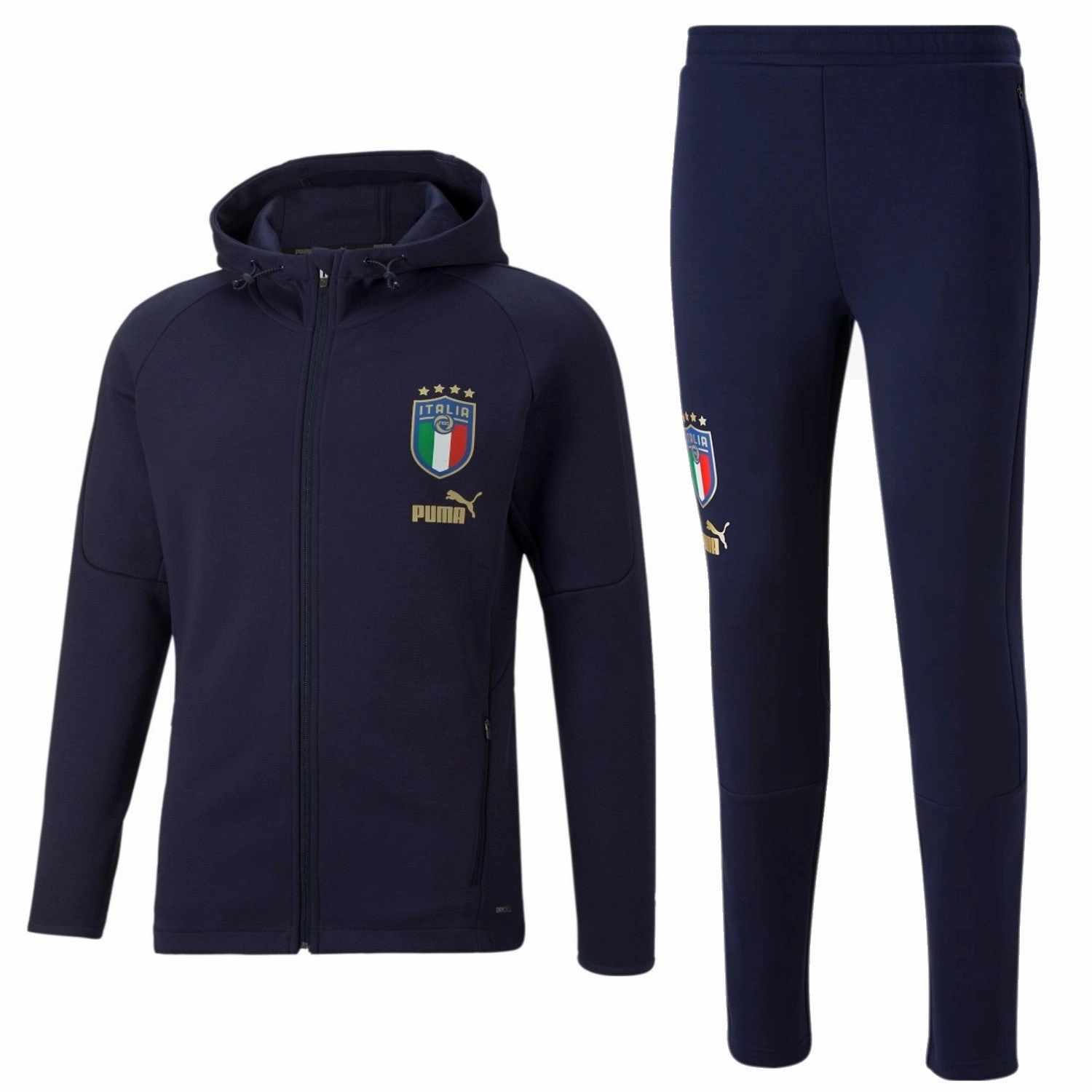 AntiStaticLining Adaptable Italy navy Casual presentation Soccer tracksuit 2022/23 - Puma