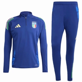 Italy navy training technical Soccer tracksuit 2024/25 - Adidas Versatile Gear
