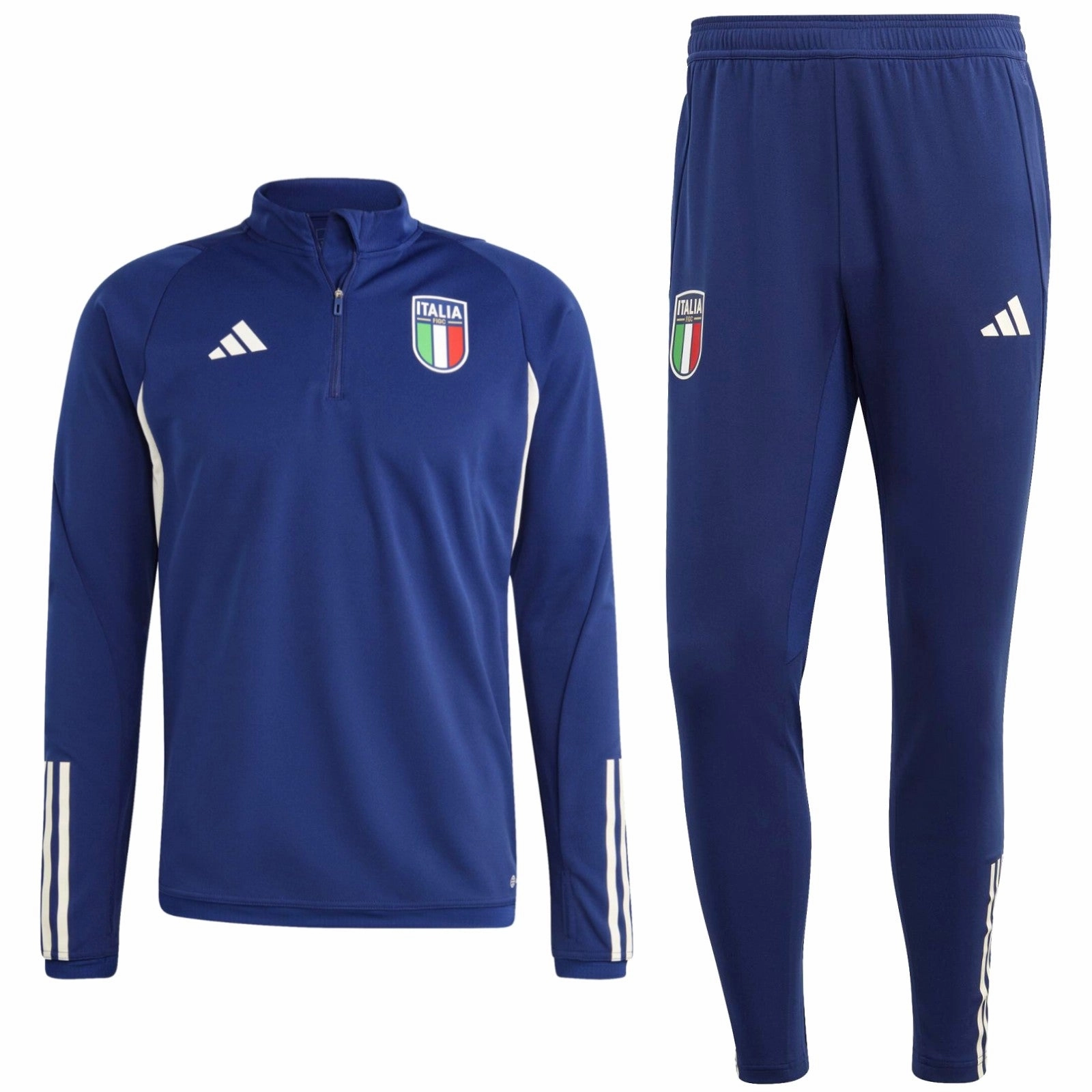 QuickRelease Fastening futuristic Italy training technical Soccer tracksuit 2023/24 navy - Adidas
