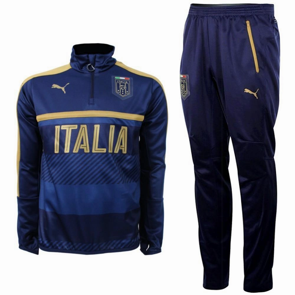 Non Restrictive Fit Indoor Use Italy Tribute 2006 Technical Training Soccer Tracksuit 2016/17 Navy - Puma