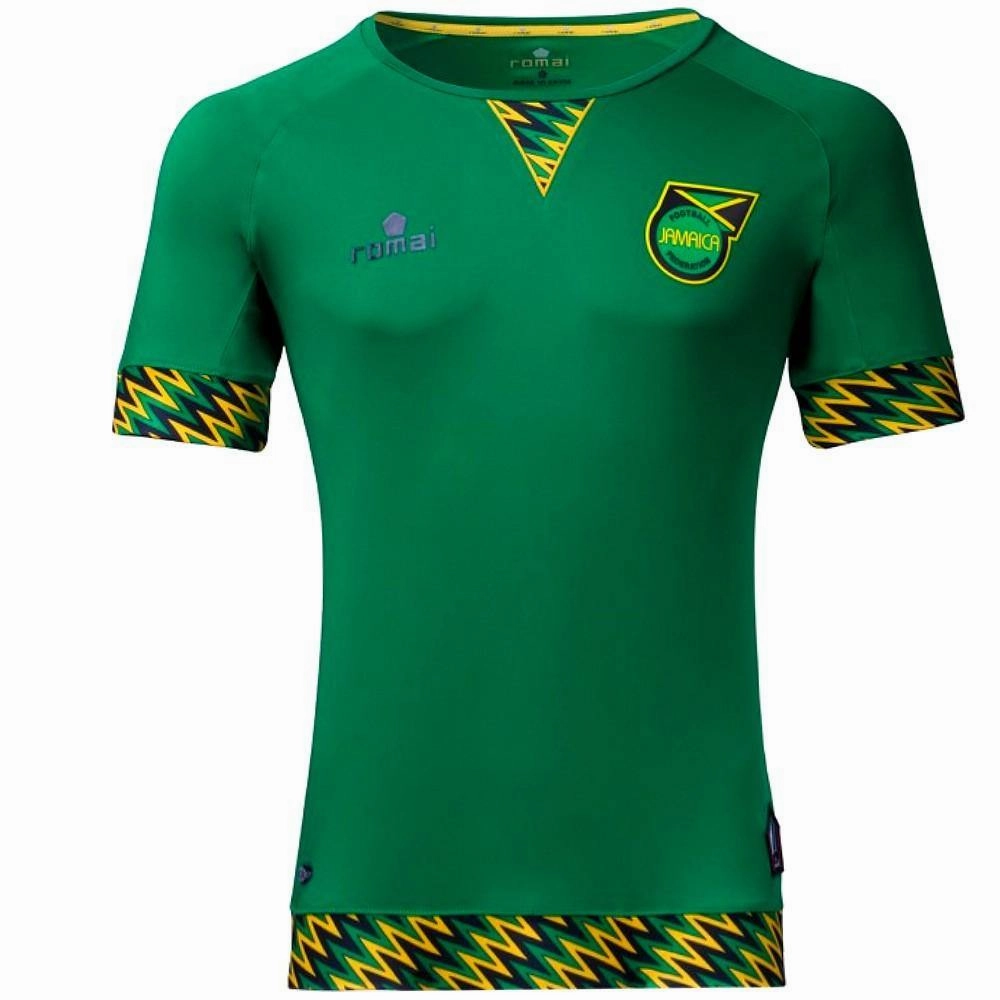 Jamaica national team Away soccer jersey 2016 - Romai packaging venue