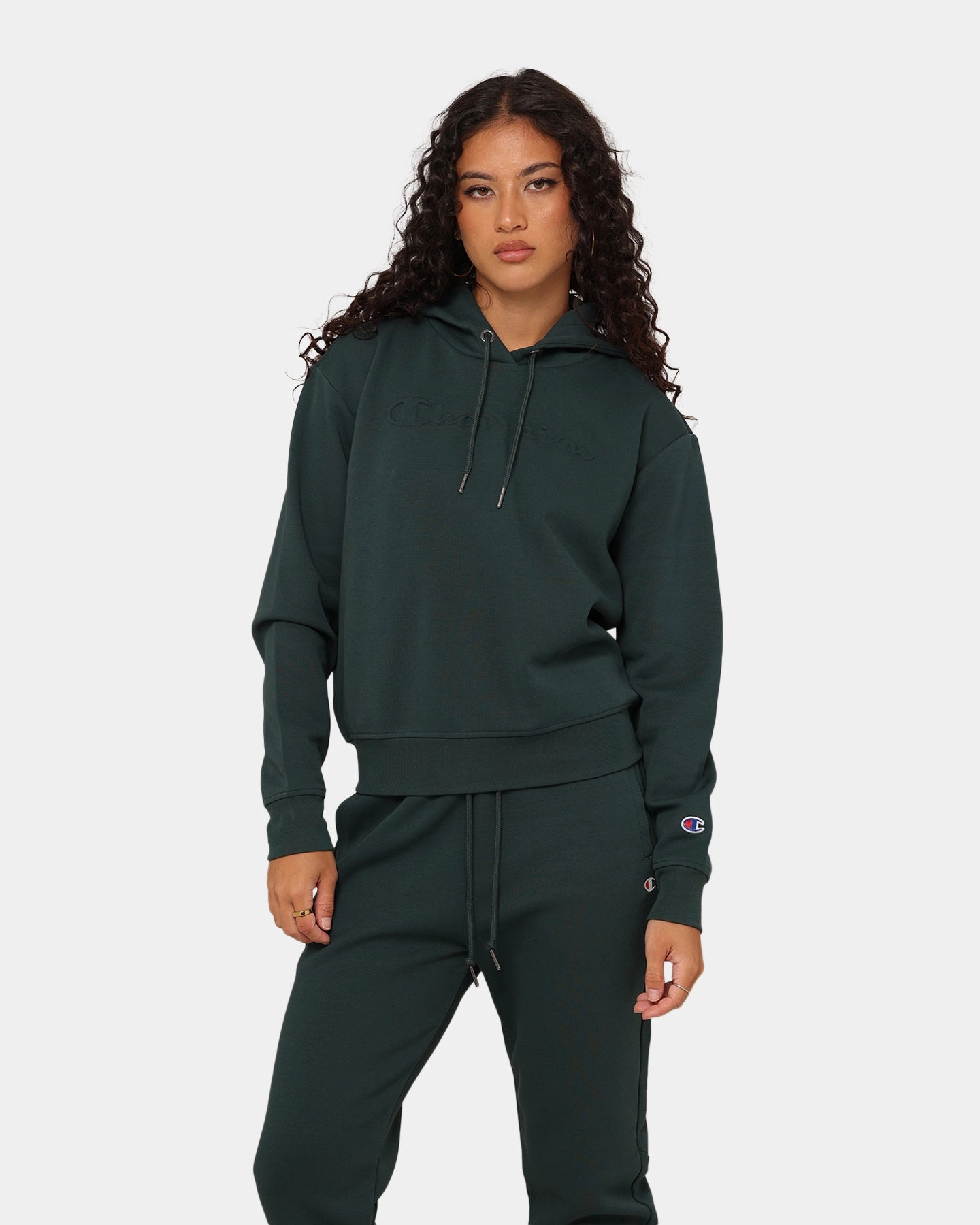 Champion Women's Rochester Tech Hoodie Baby Spinach Long-sleeved
