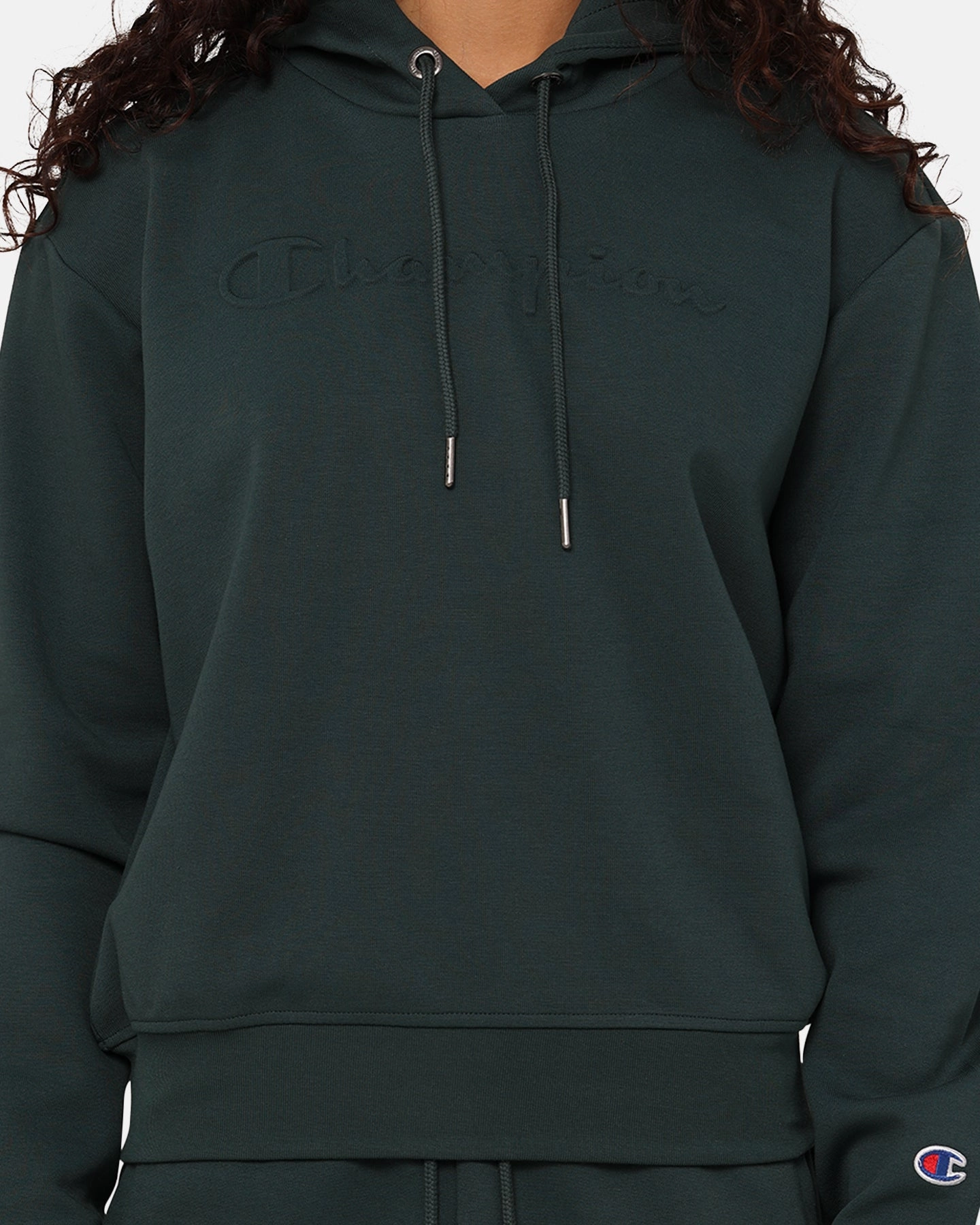 Champion Women's Rochester Tech Hoodie Baby Spinach WindproofConstruction