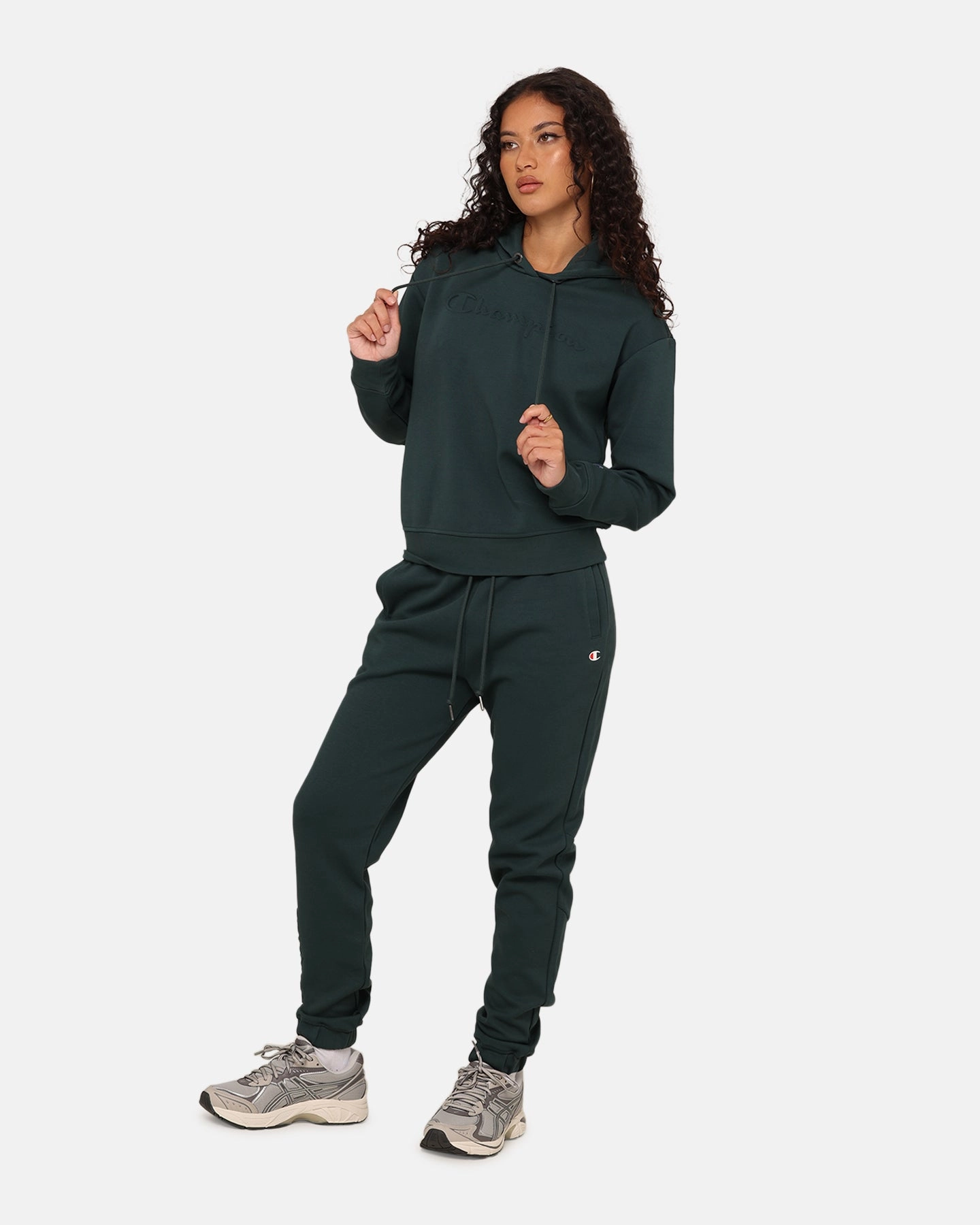 Champion Women's Rochester Tech Hoodie Baby Spinach Legacy