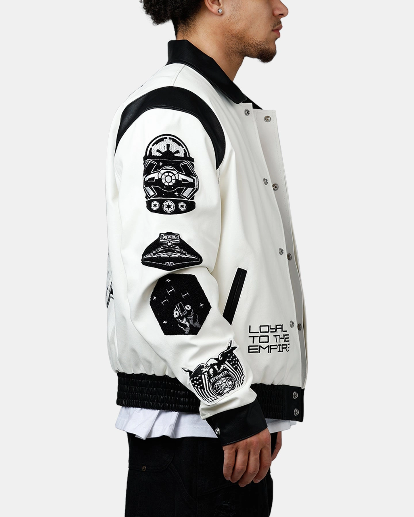 Jeff Hamilton X Star Wars Galactic Empire Jacket White/Black Collar Options Adjustable Fit