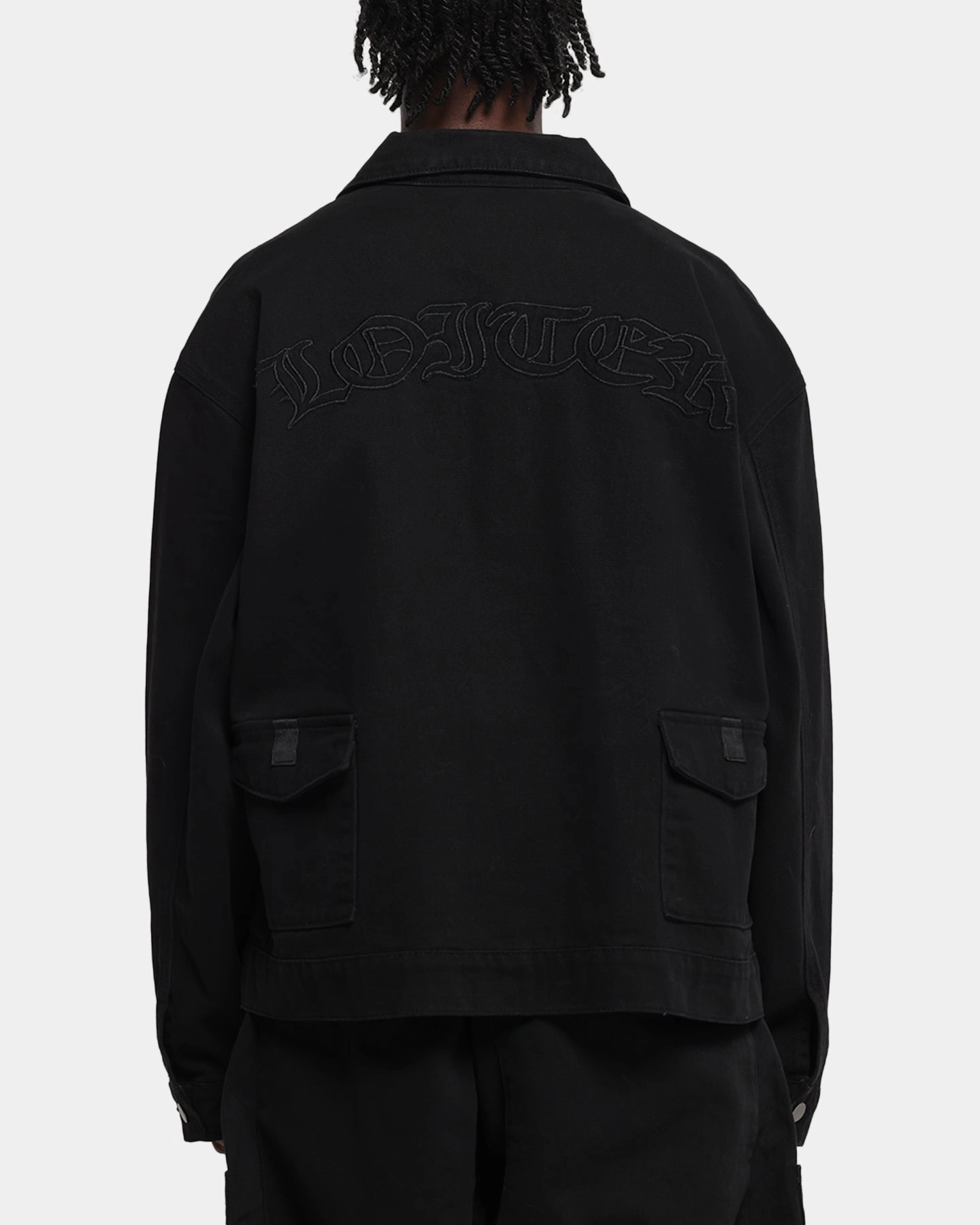 Loiter Combat Utility Jacket Washed Black suitable for weekend getaways