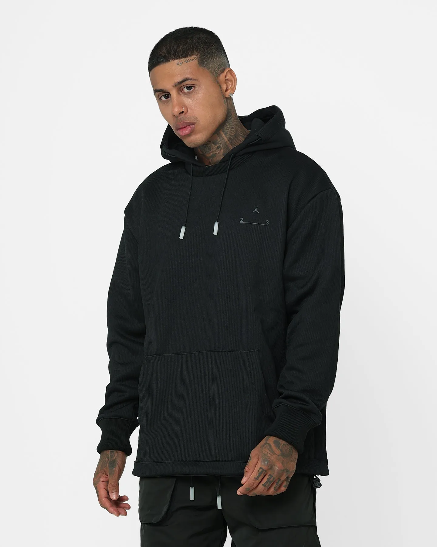 Polyfill Layer Integration Fashion Shield Jordan 23 Engineered Statement Fleece Pullover Hoodie Black