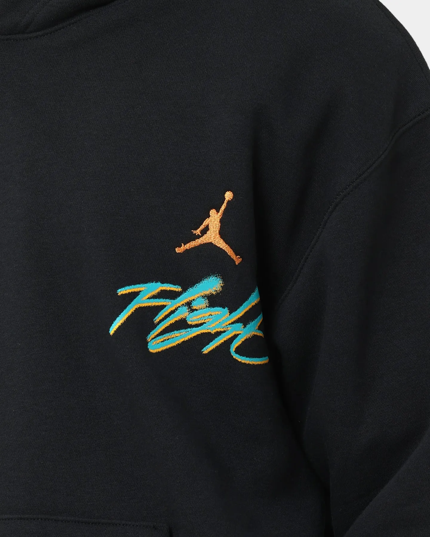 Love Jordan Essential Flight Graphic Fleece Hoodie Black/New Emerald