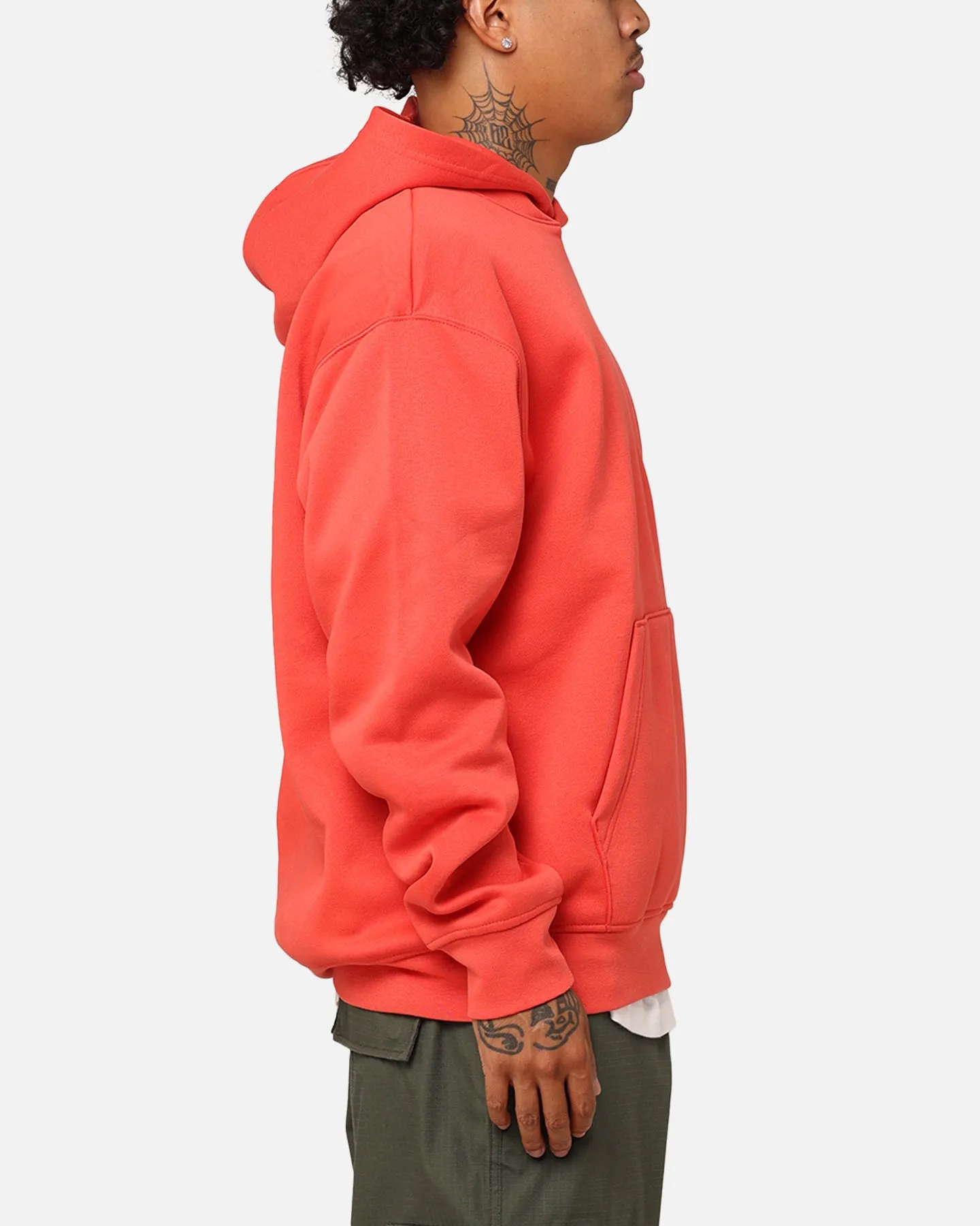 Jordan Essentials Brooklyn Fleece Printed Pullover Hoodie Lobster/White Dry clean only